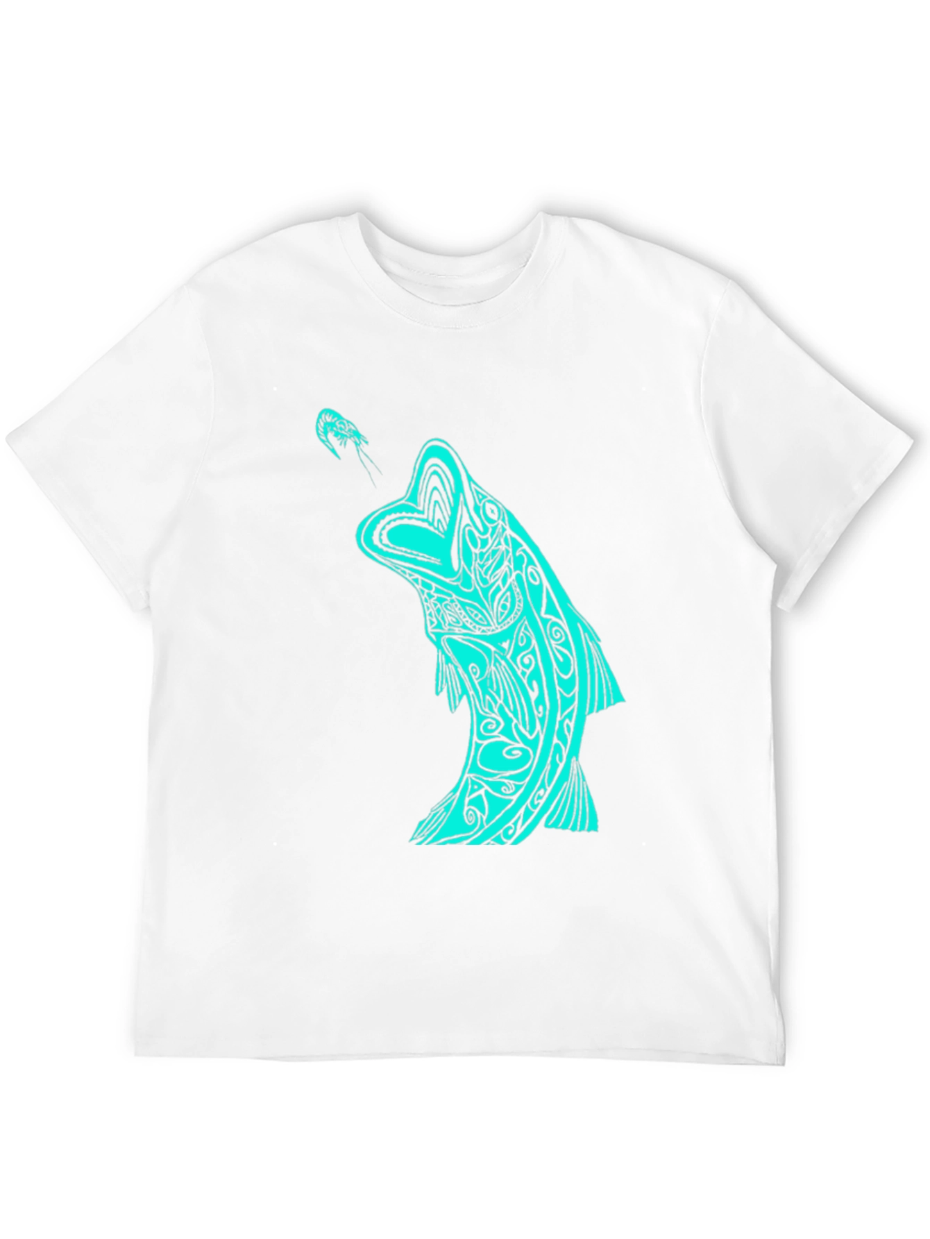 Tribal Fish Graphic Tee - Black