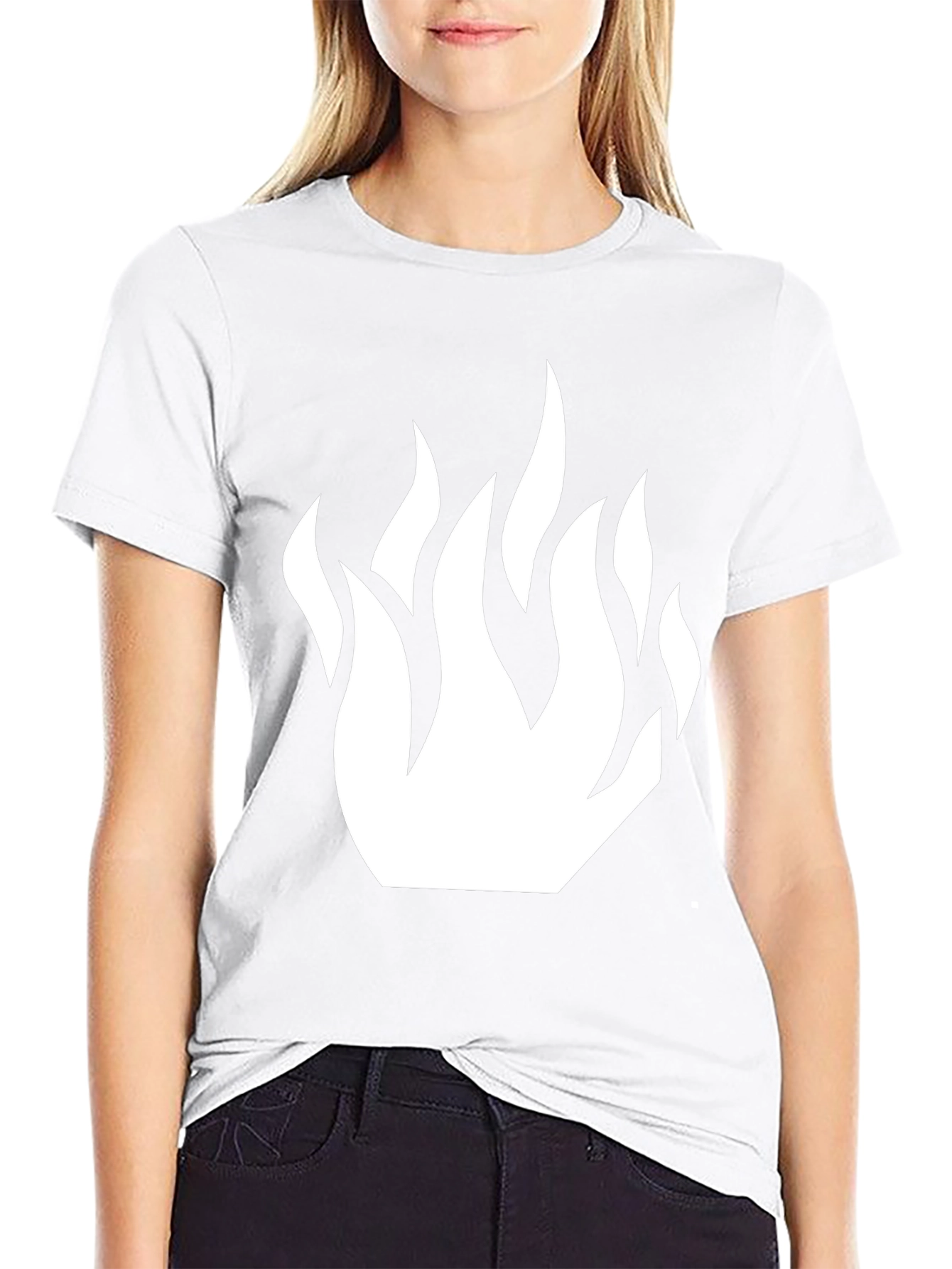 Flame Graphic Black T-Shirt