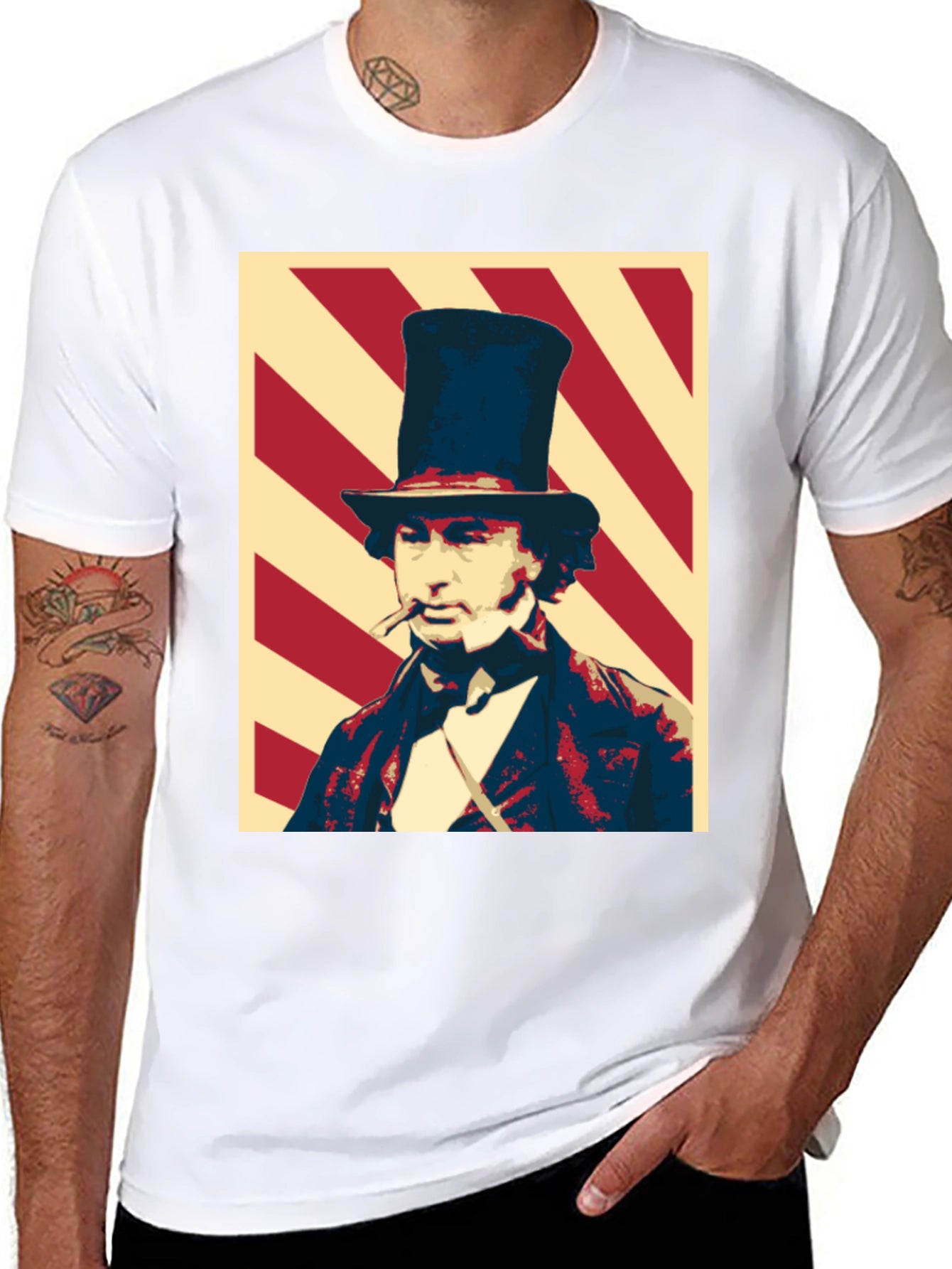 Dandy Gentleman Graphic Tee - Stylish Black T-Shirt