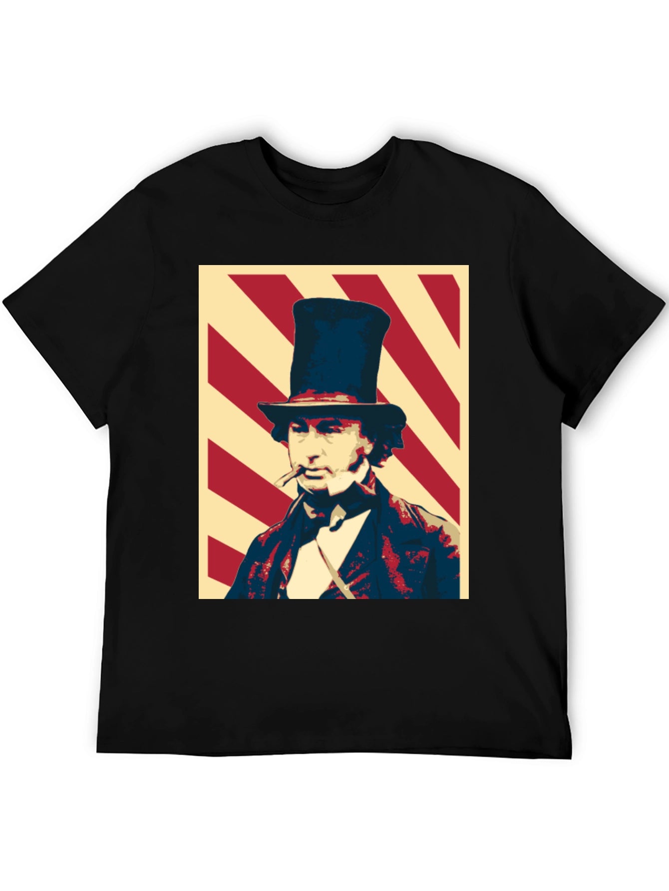 Dandy Gentleman Graphic Tee - Stylish Black T-Shirt