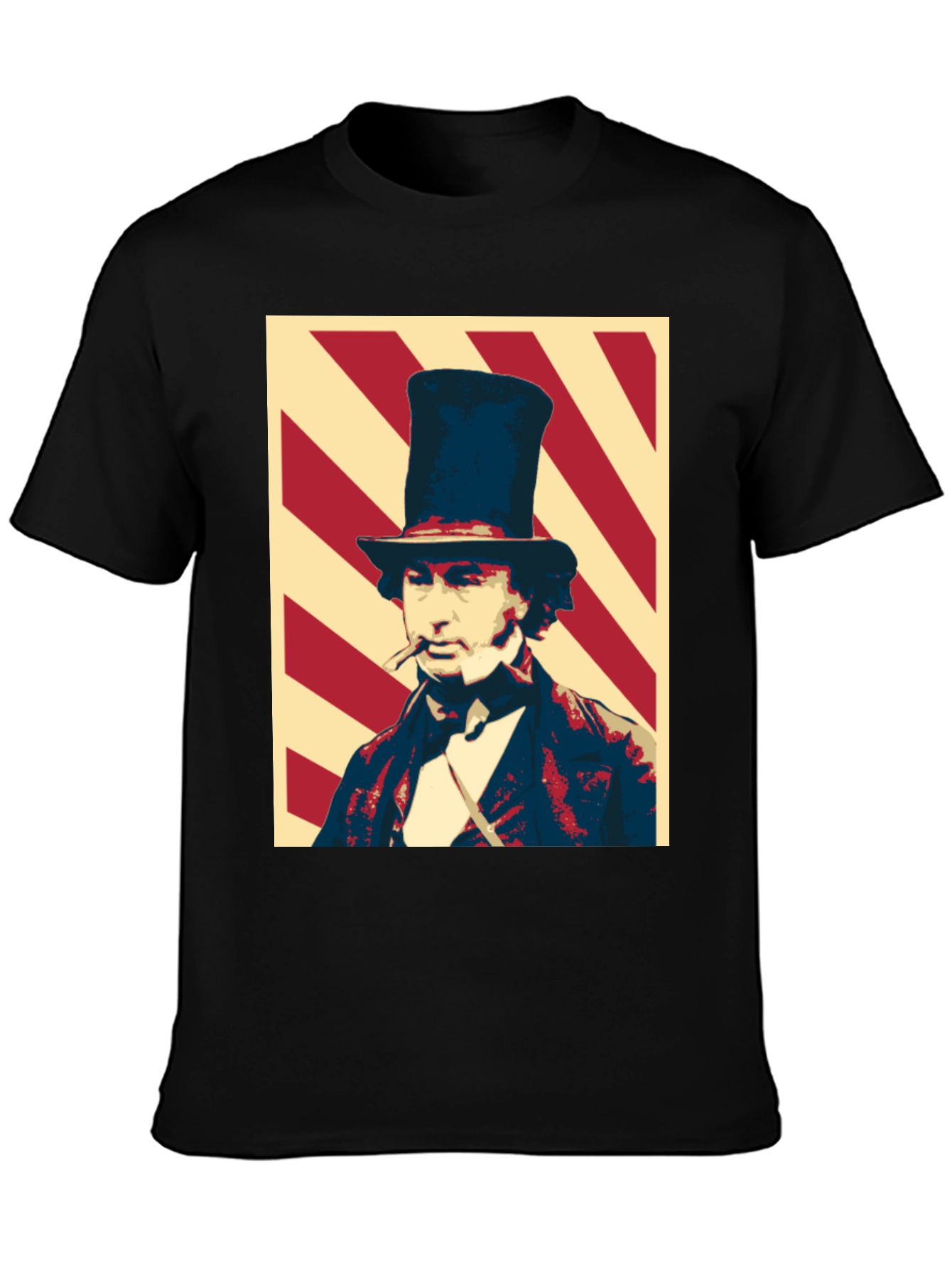 Dandy Gentleman Graphic Tee - Stylish Black T-Shirt