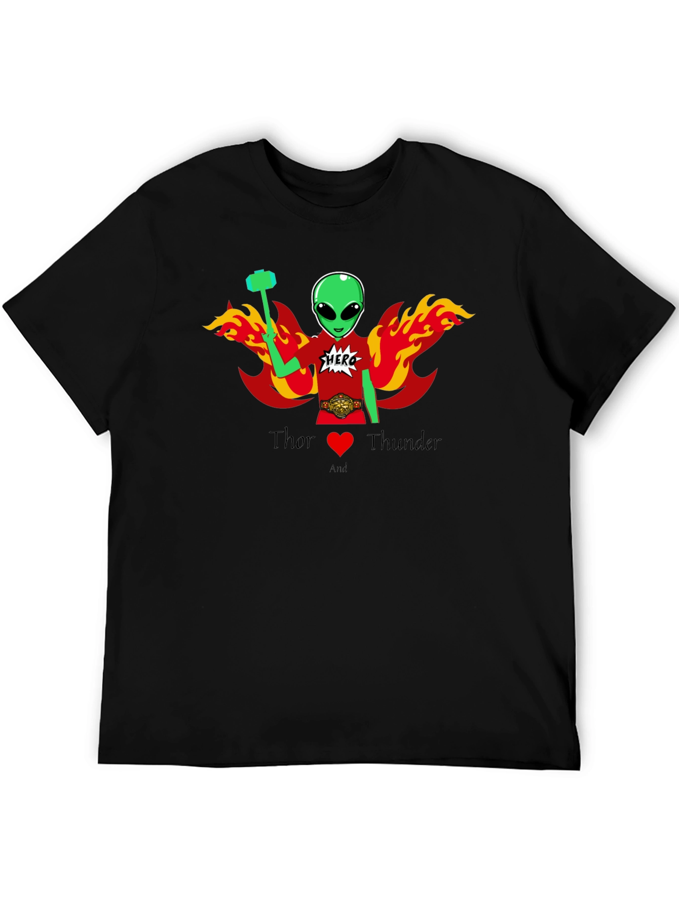 Thor Alien Superhero Graphic T-Shirt