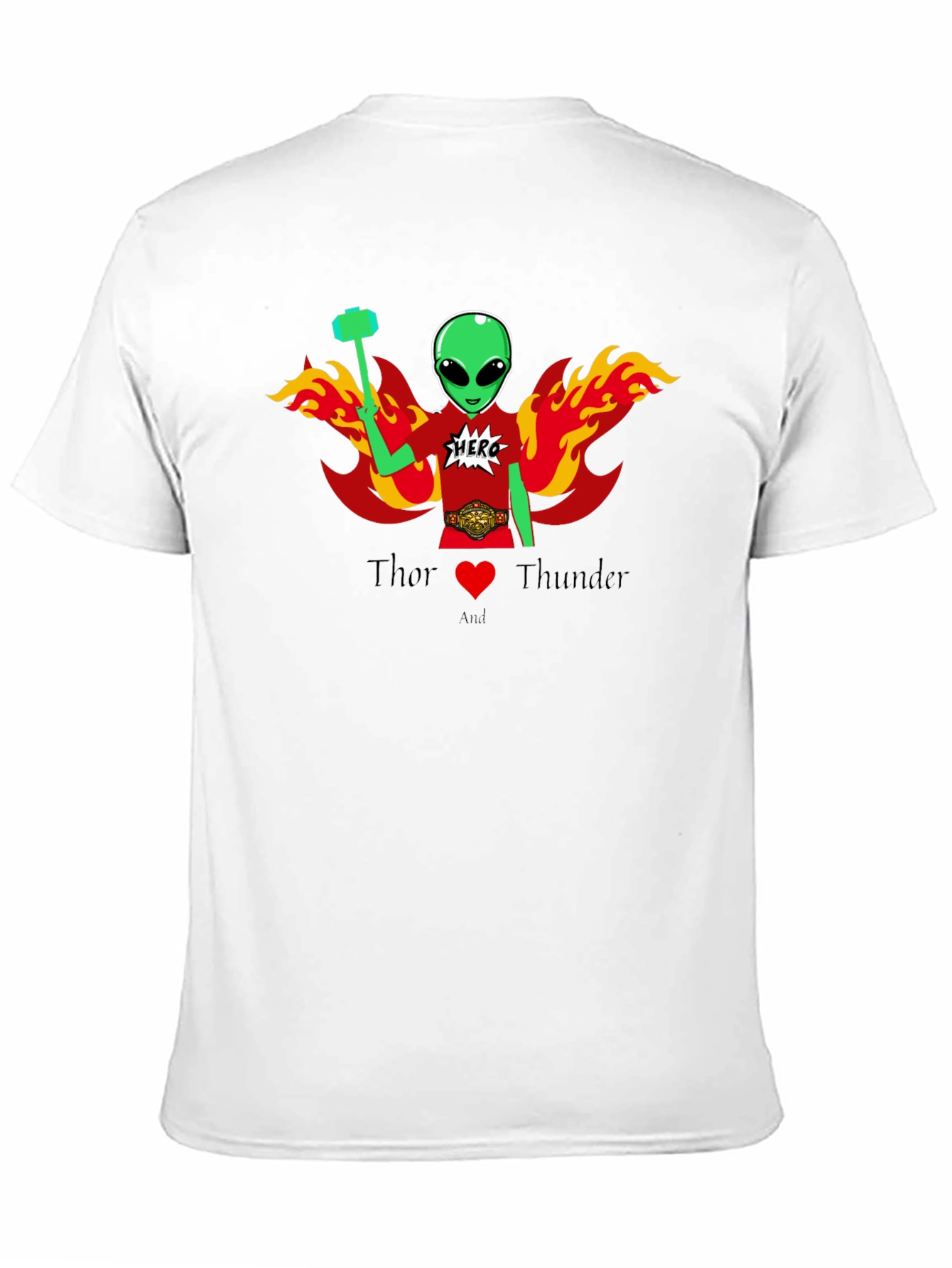 Thor Alien Superhero Graphic T-Shirt