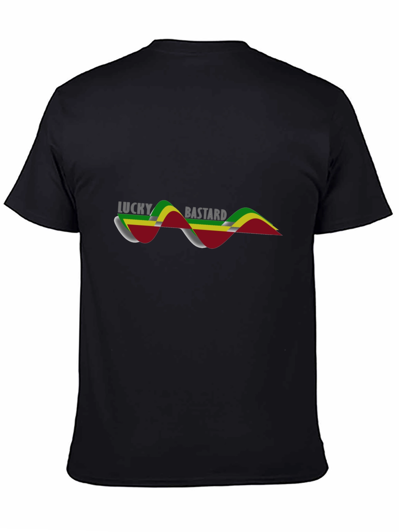 Lucky Bastard Graphic Tee - Mens Black T-Shirt