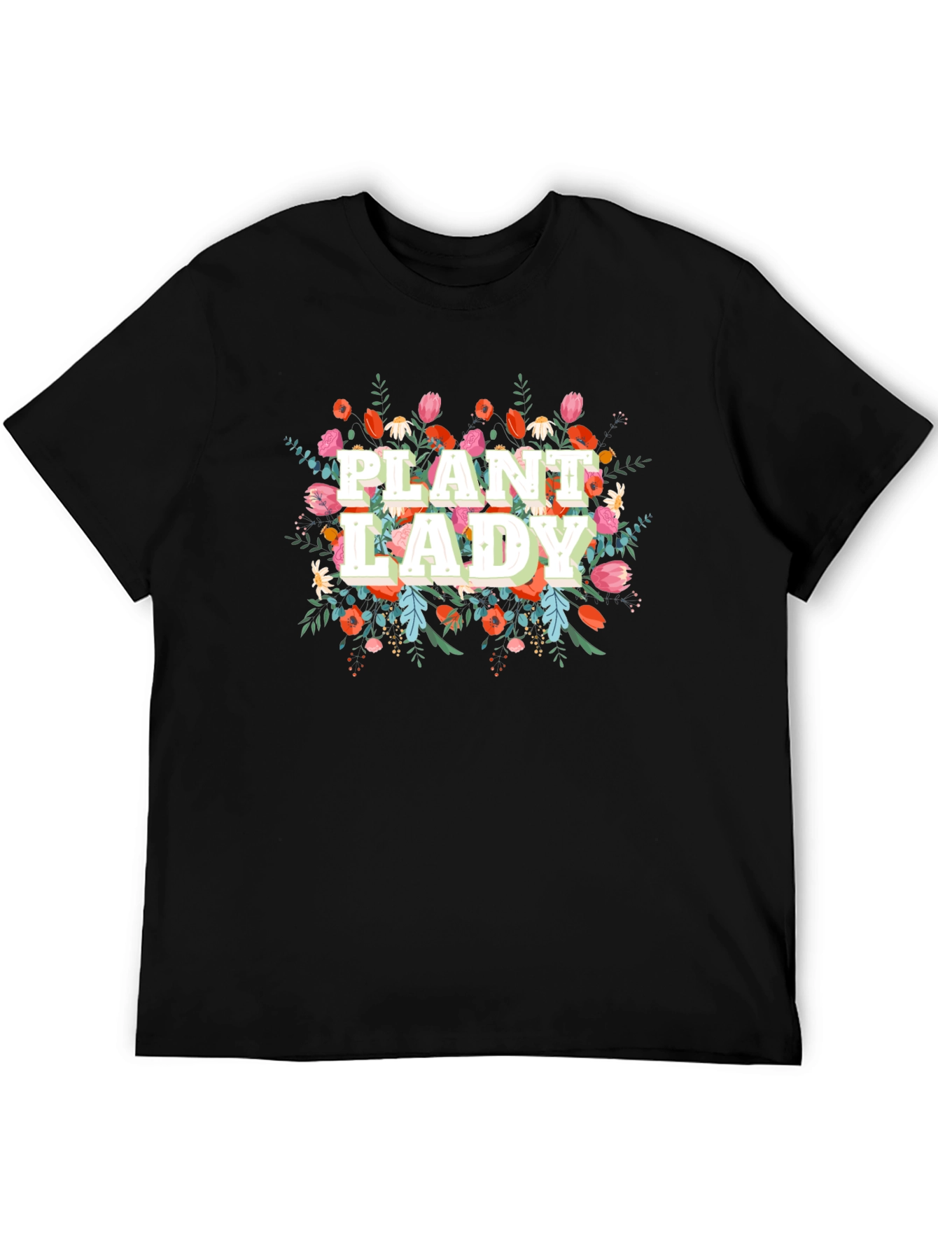 Plant Lady Graphic Tee - Floral Design