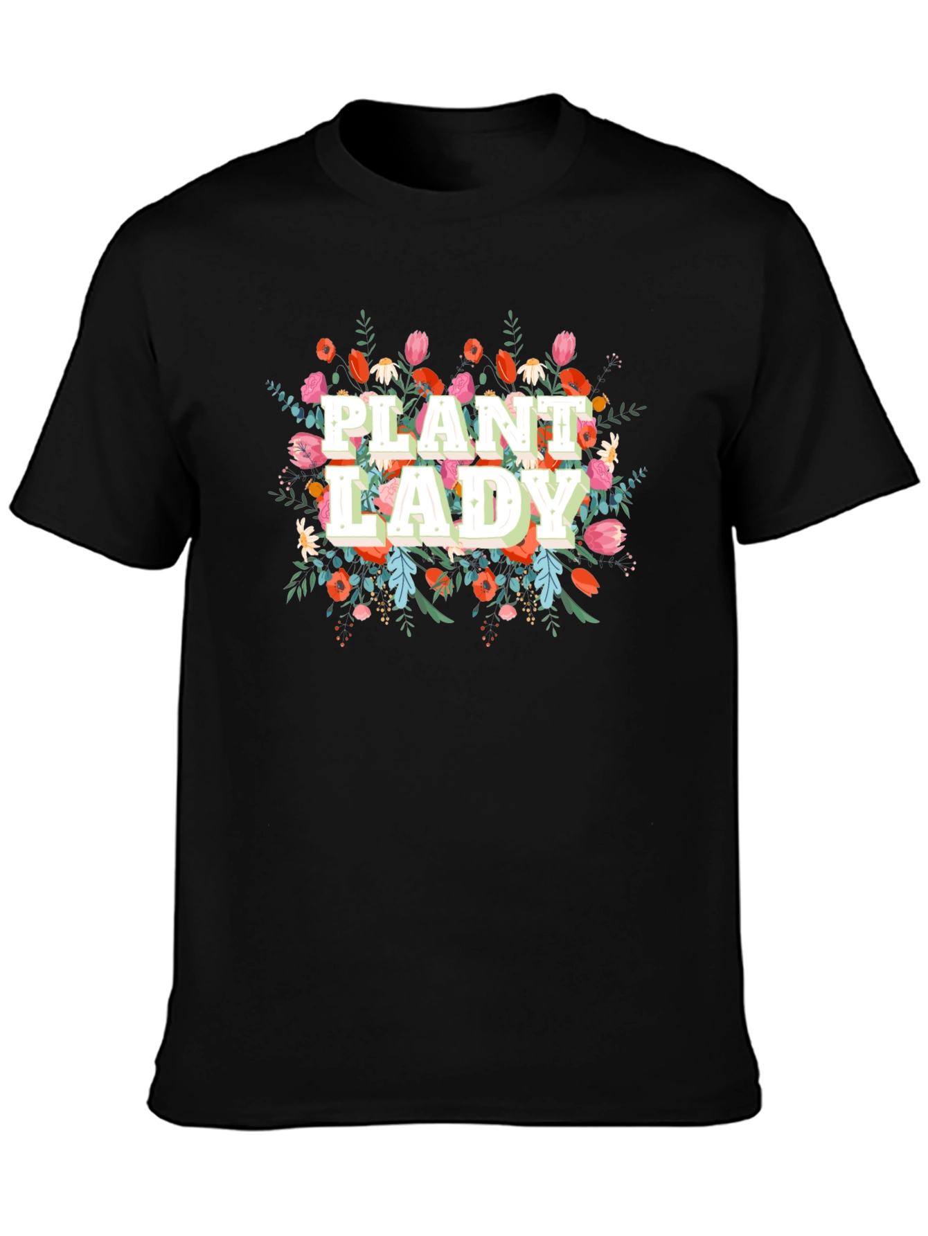 Plant Lady Graphic Tee - Floral Design