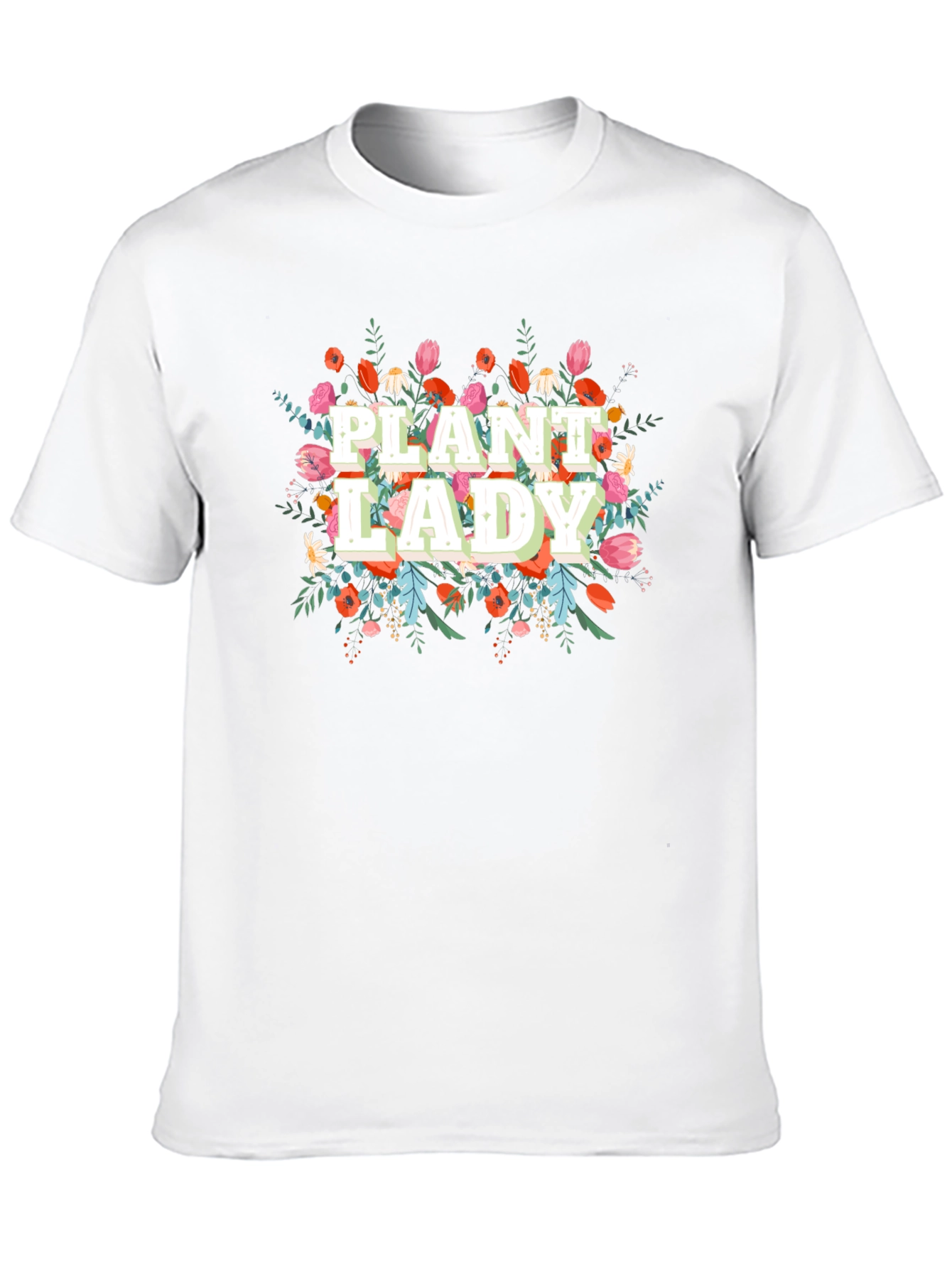 Plant Lady Graphic Tee - Floral Design