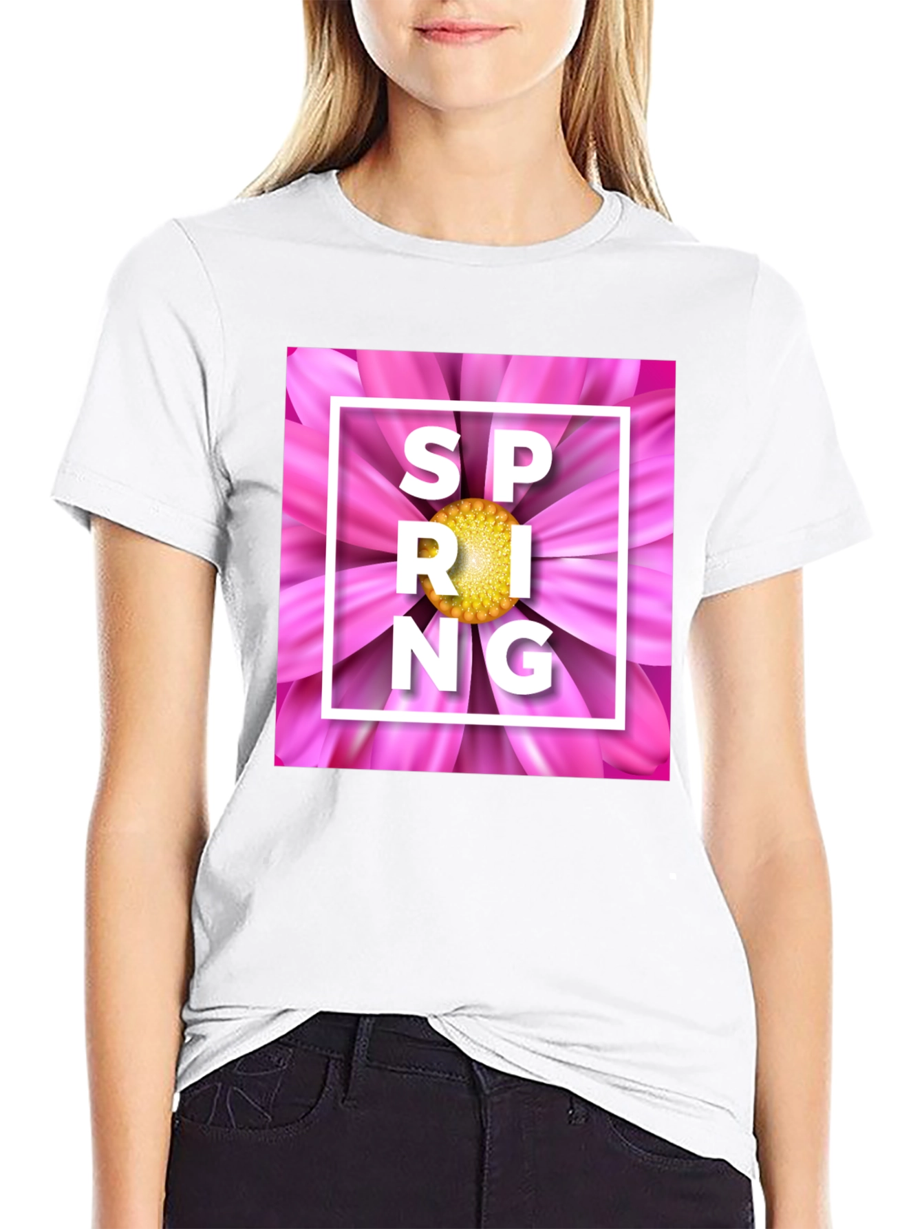 Spring Floral T-Shirt - Trendy Graphic Tee