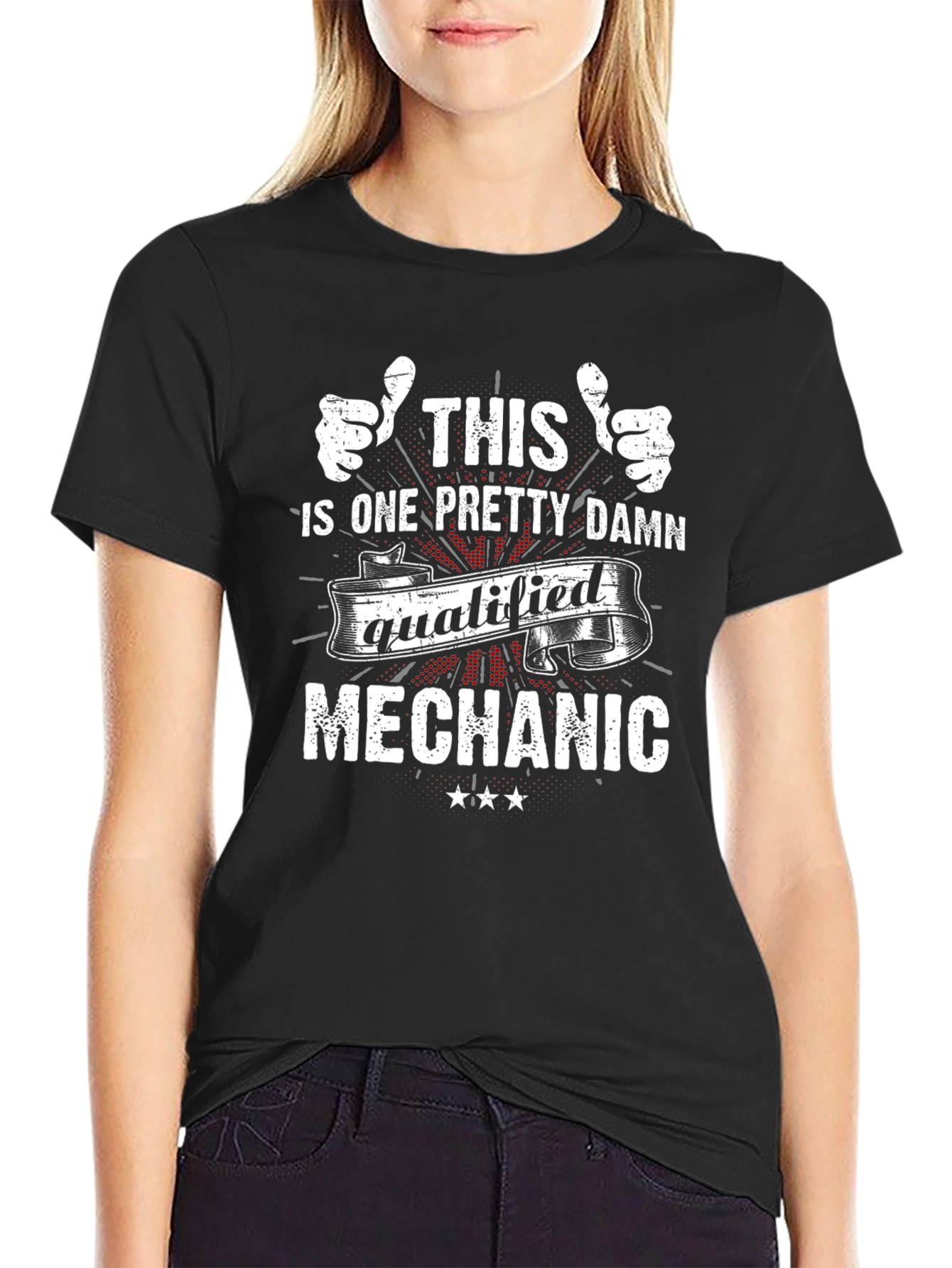Qualified Mechanic T-Shirt - Black