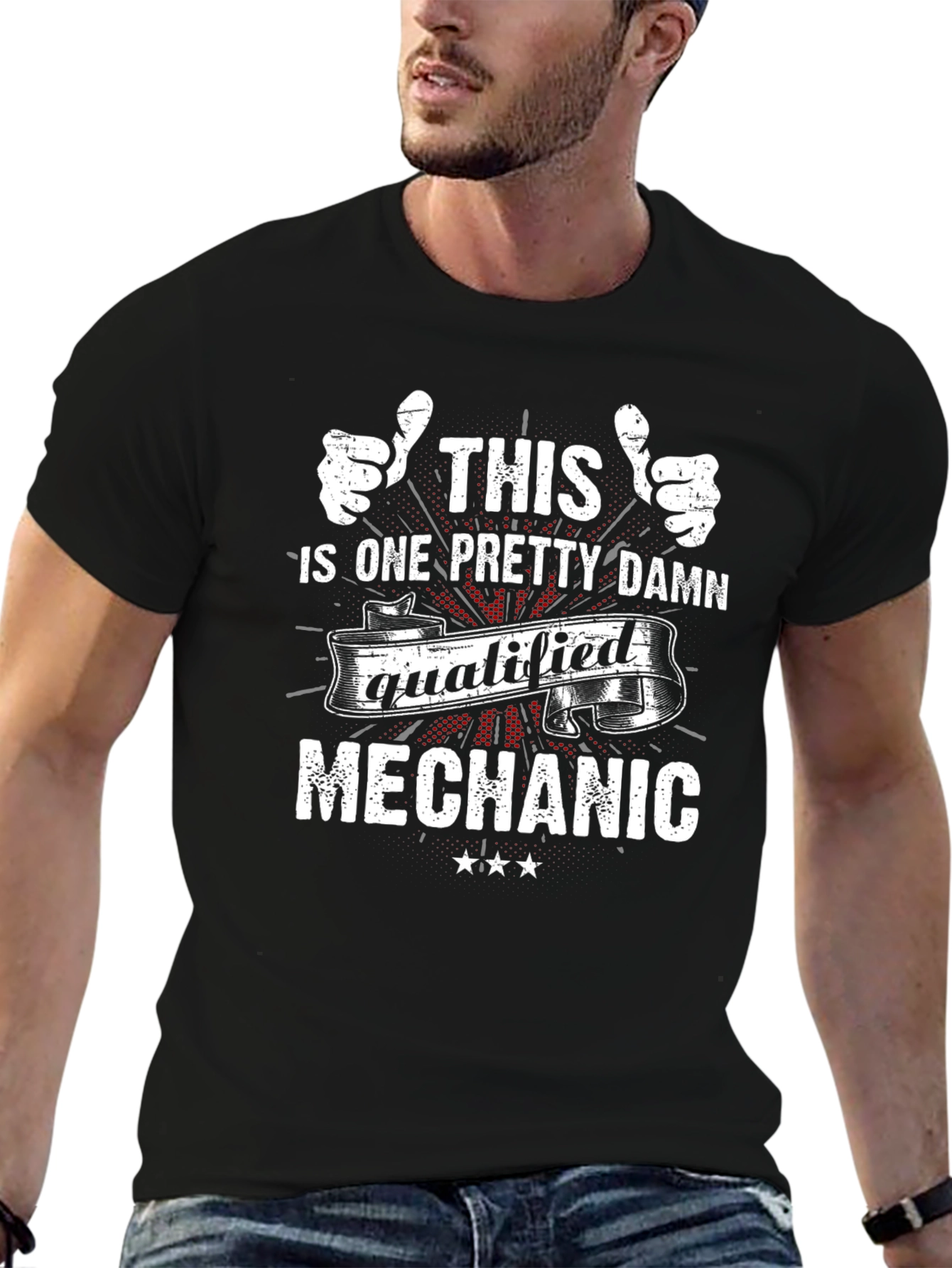 Qualified Mechanic T-Shirt - Black