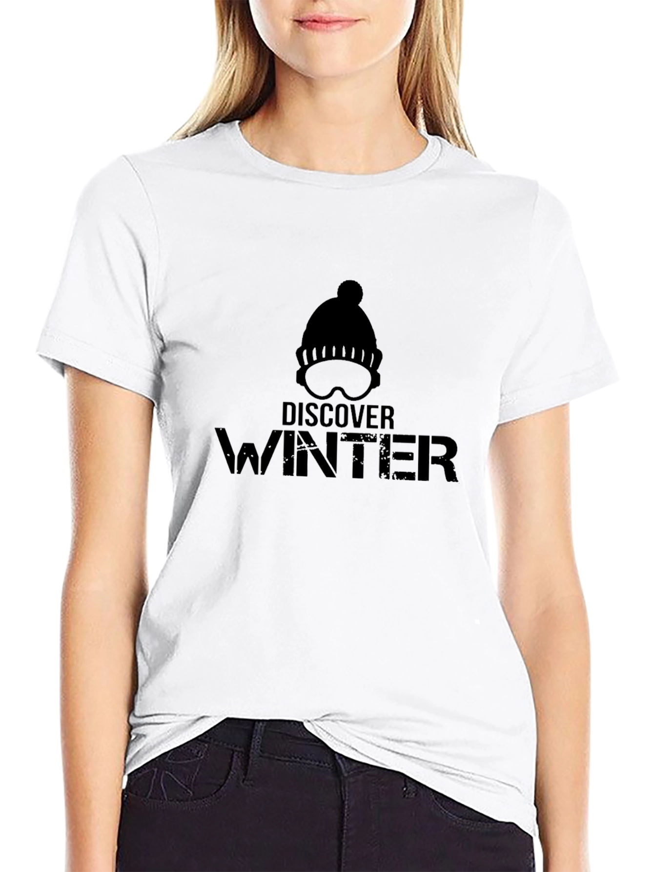 Discover Winter Black T-Shirt