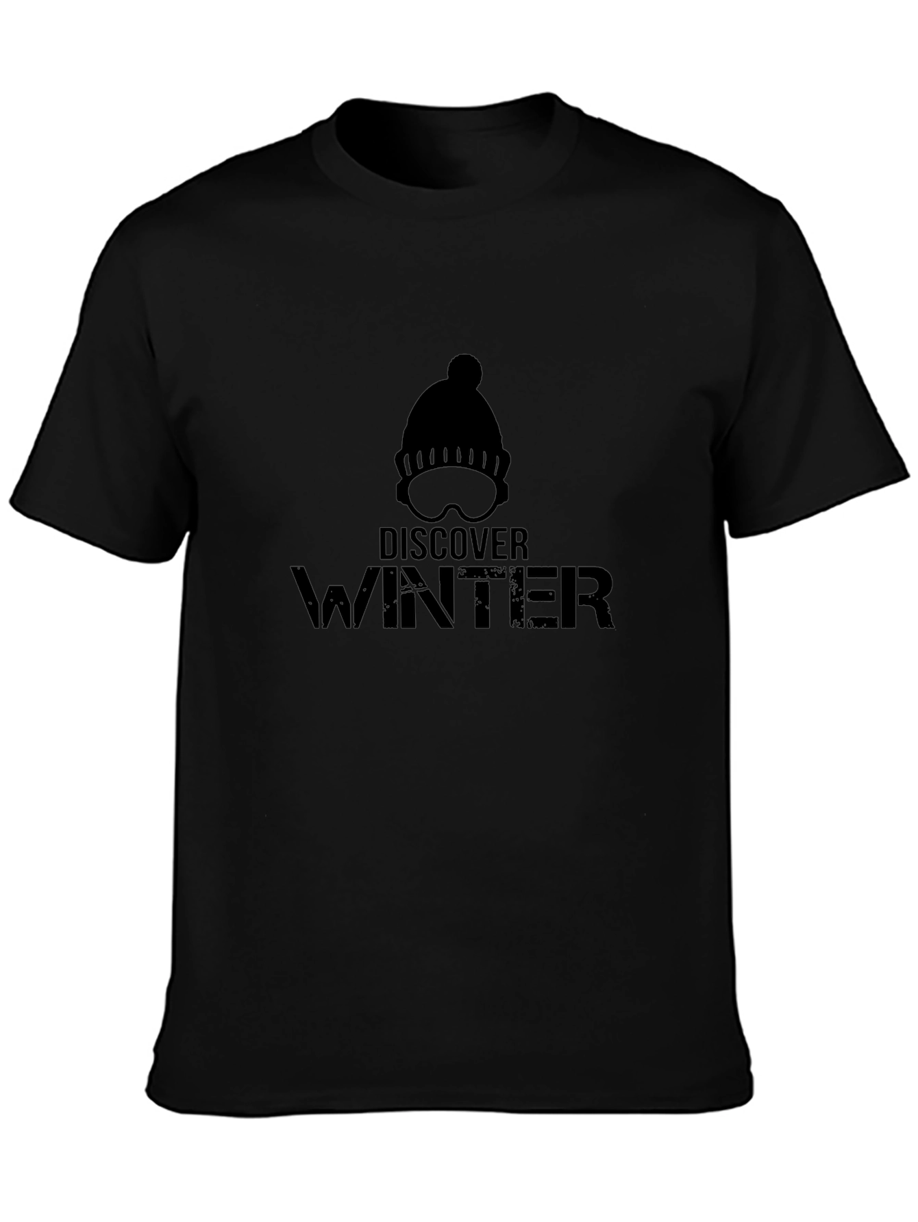Discover Winter Black T-Shirt