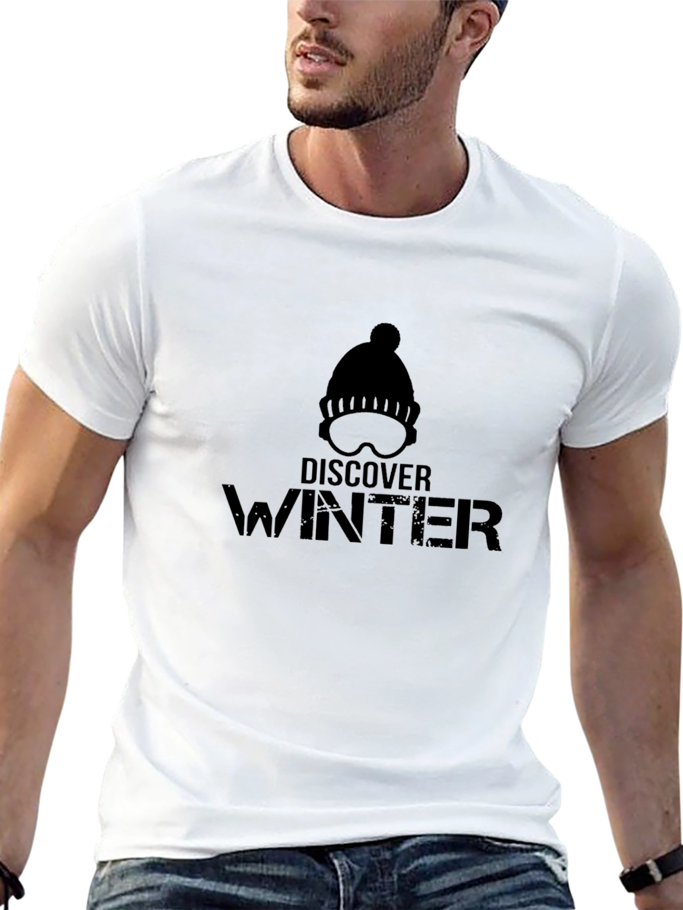 Discover Winter Black T-Shirt