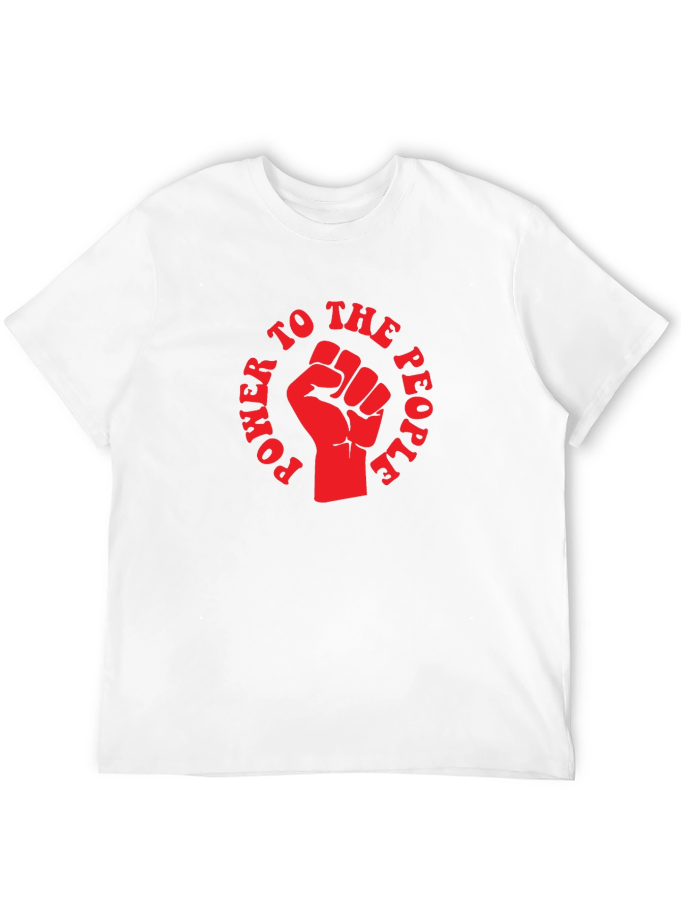Power to the People Fist Graphic T-Shirt - Black