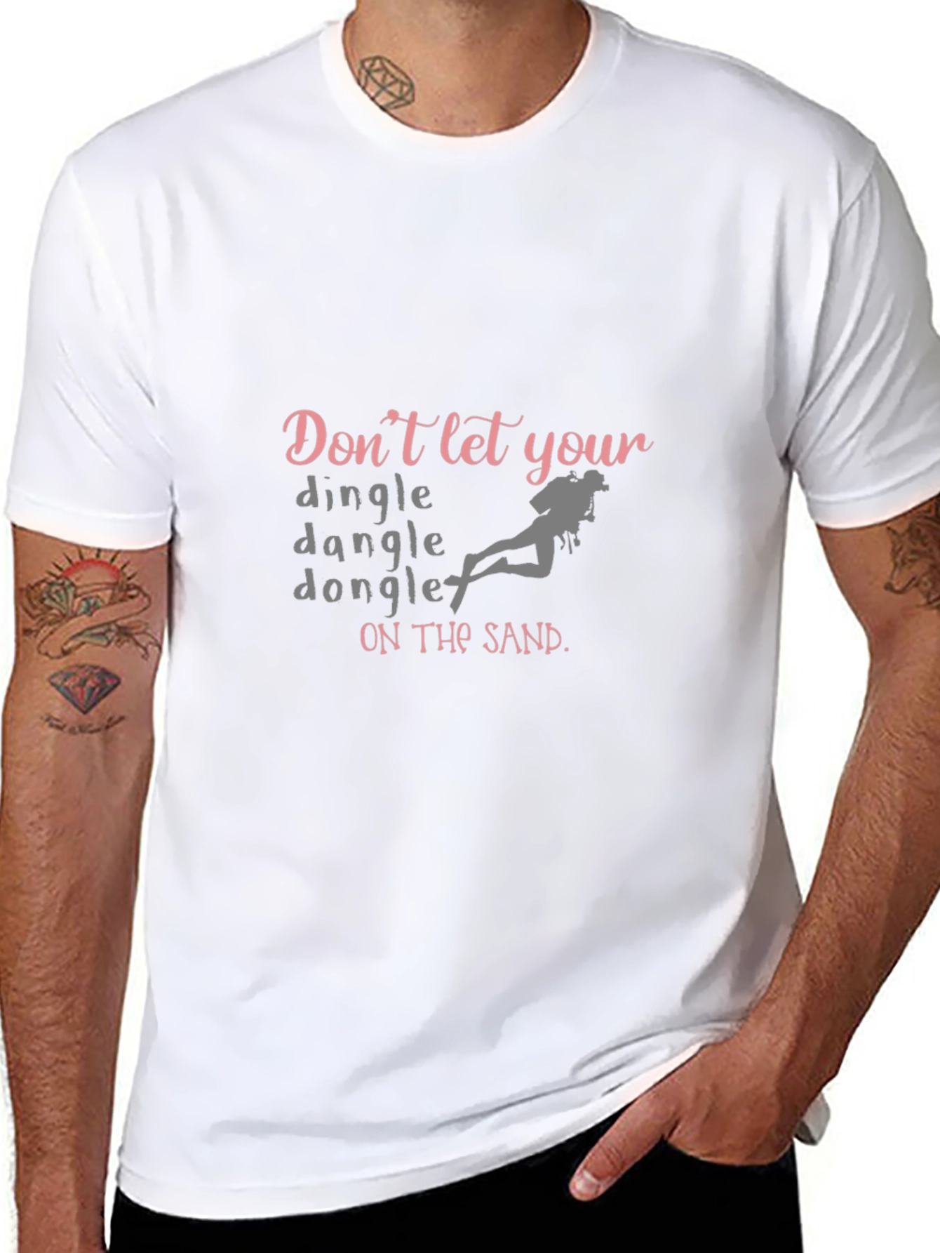 Dingle Dangle Diver T-Shirt - Funny Scuba Tee