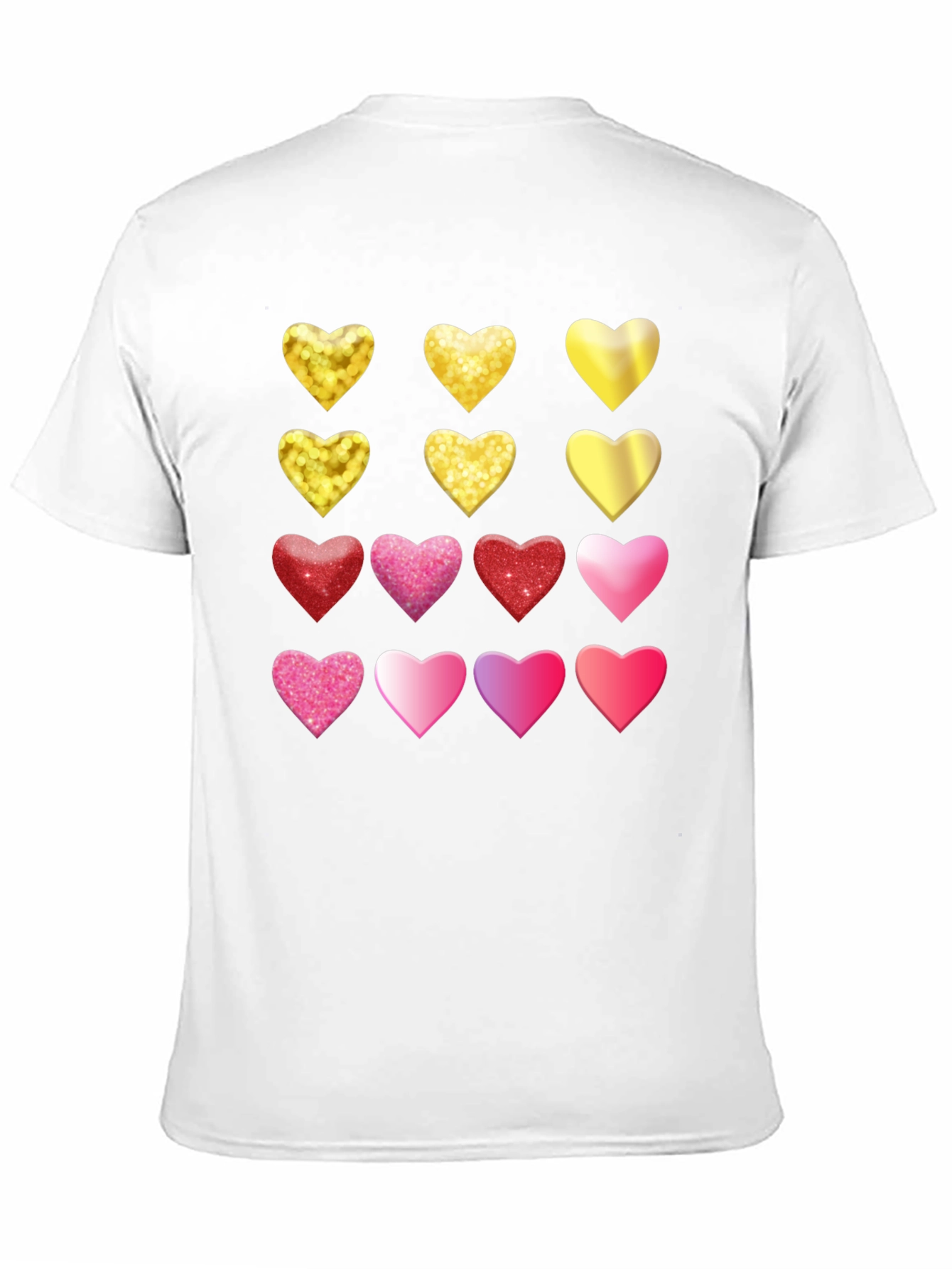 Heart Pattern Tee - Love & Sparkle Style