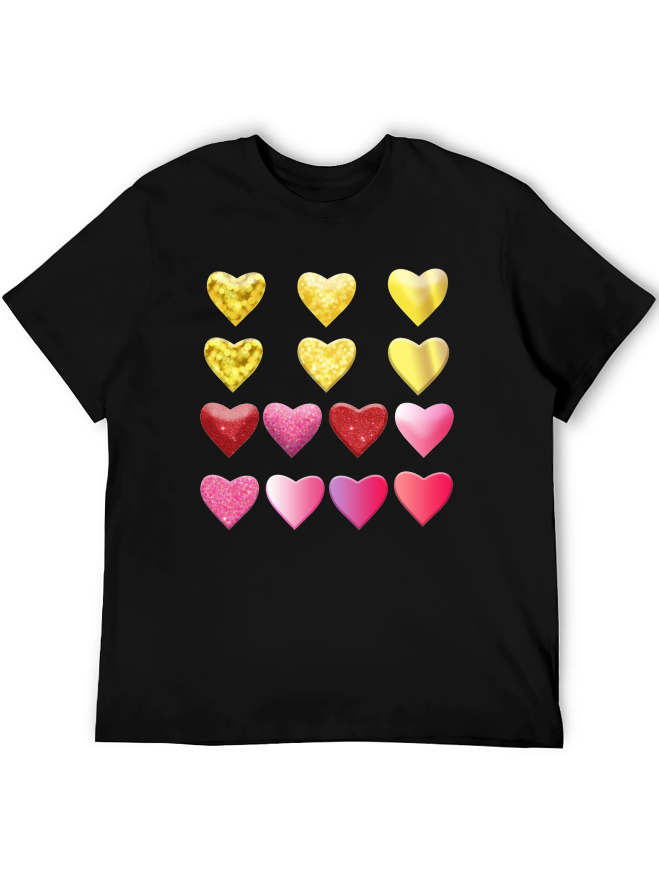 Heart Pattern Tee - Love & Sparkle Style