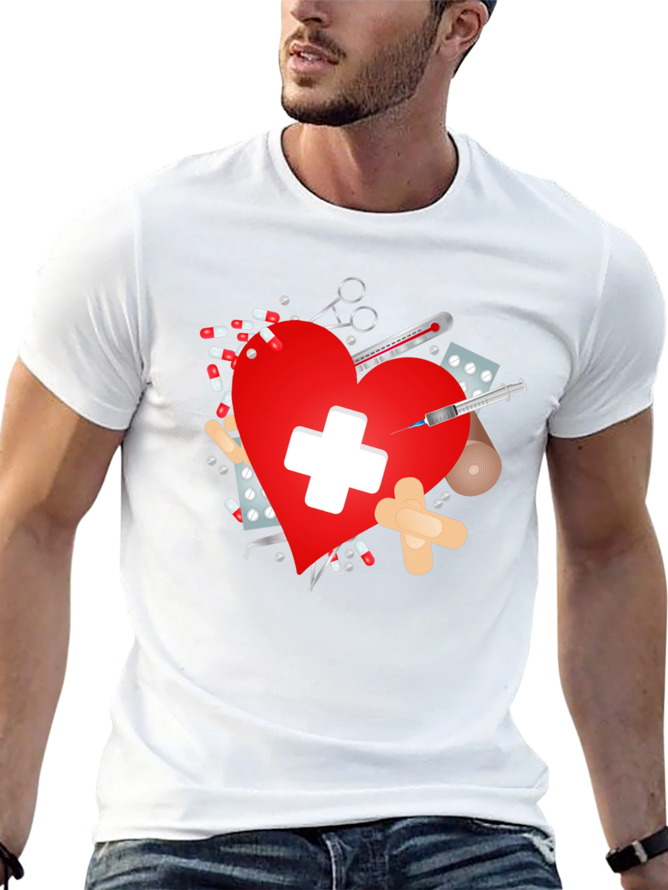 Heart Healthcare T-Shirt for Medics