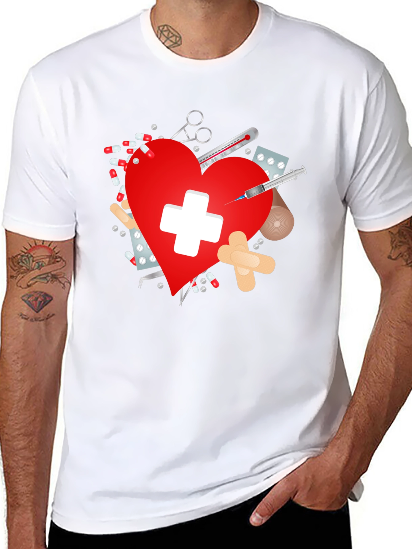 Heart Healthcare T-Shirt for Medics