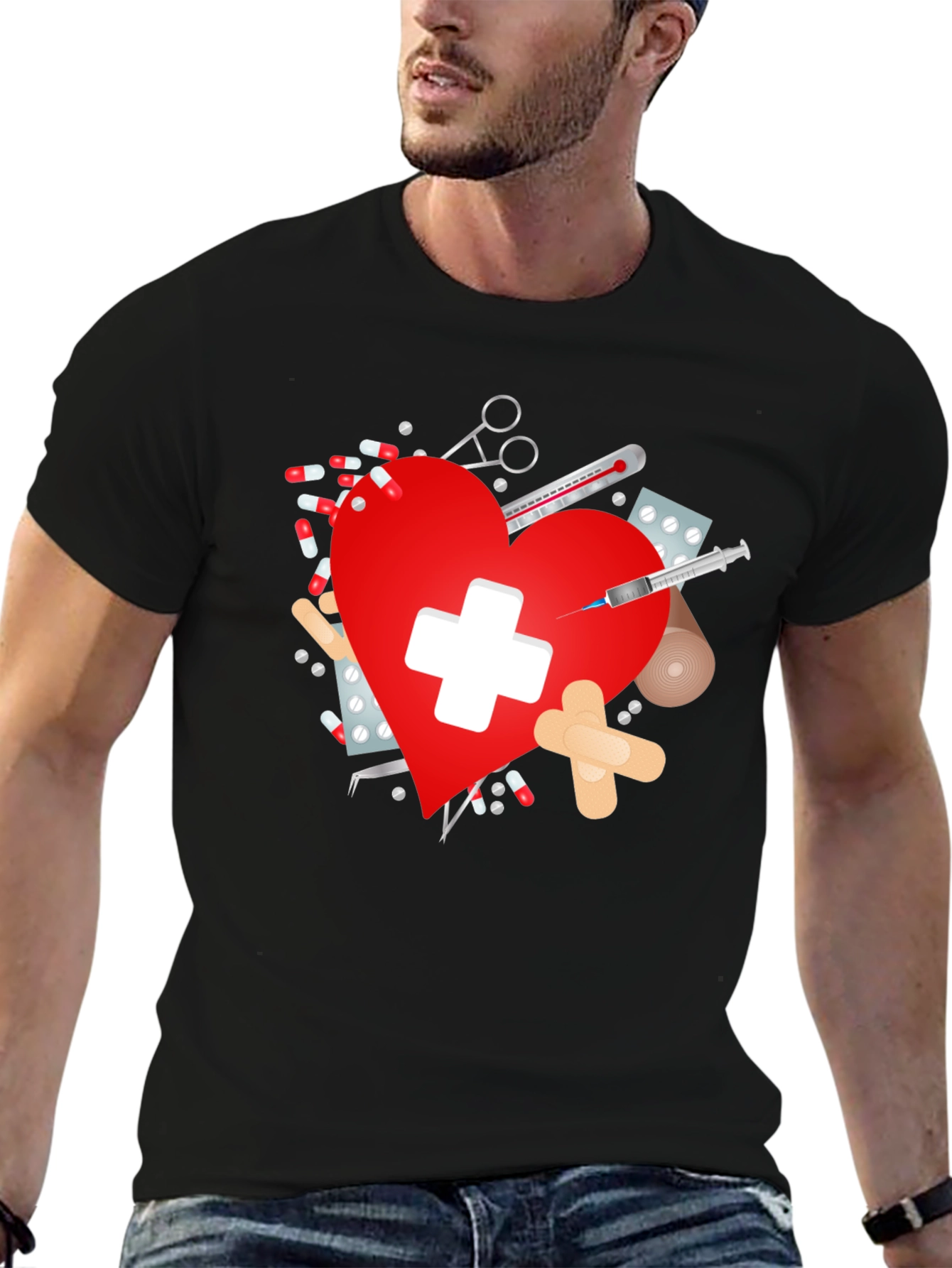Heart Healthcare T-Shirt for Medics