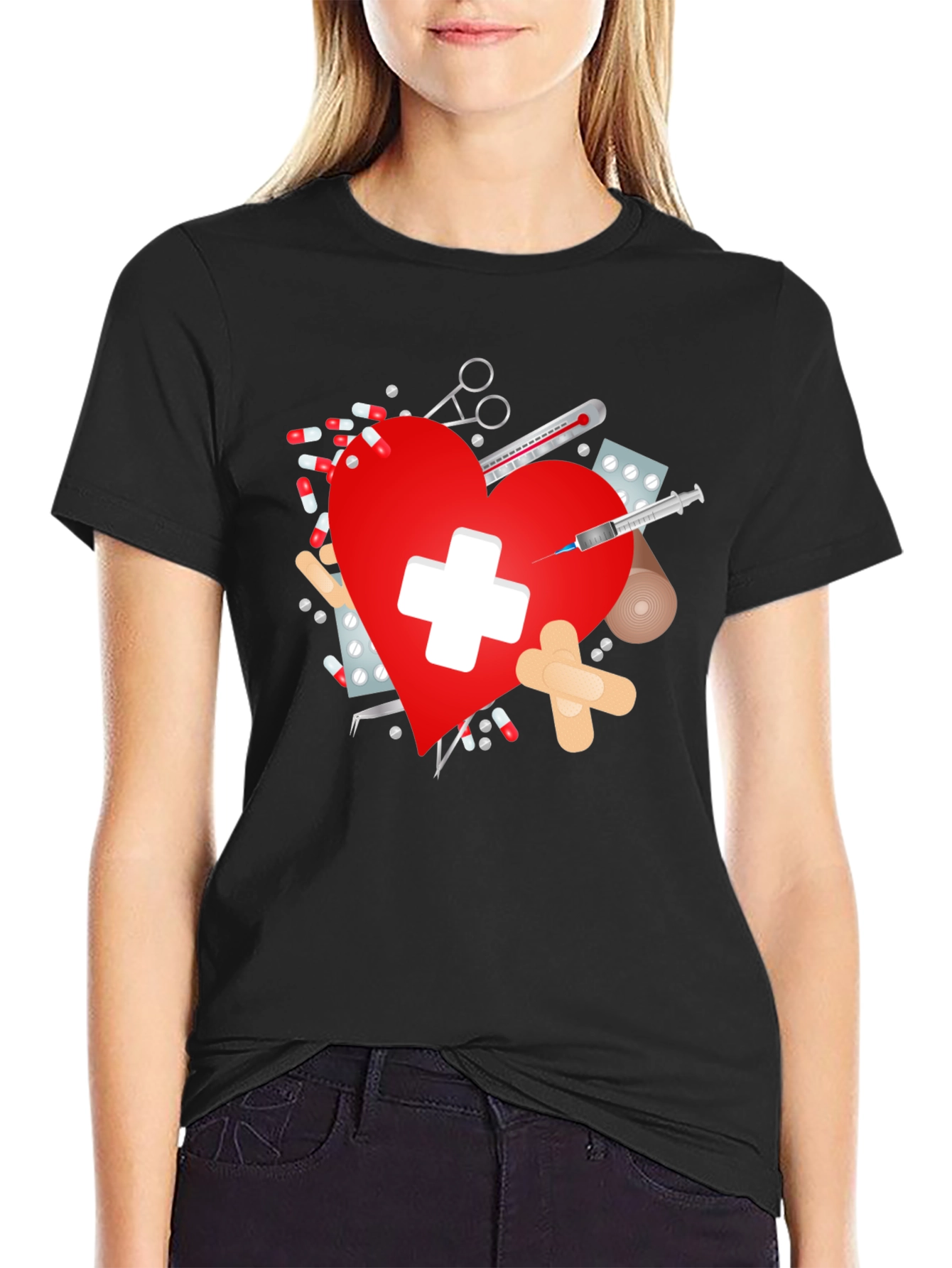 Heart Healthcare T-Shirt for Medics