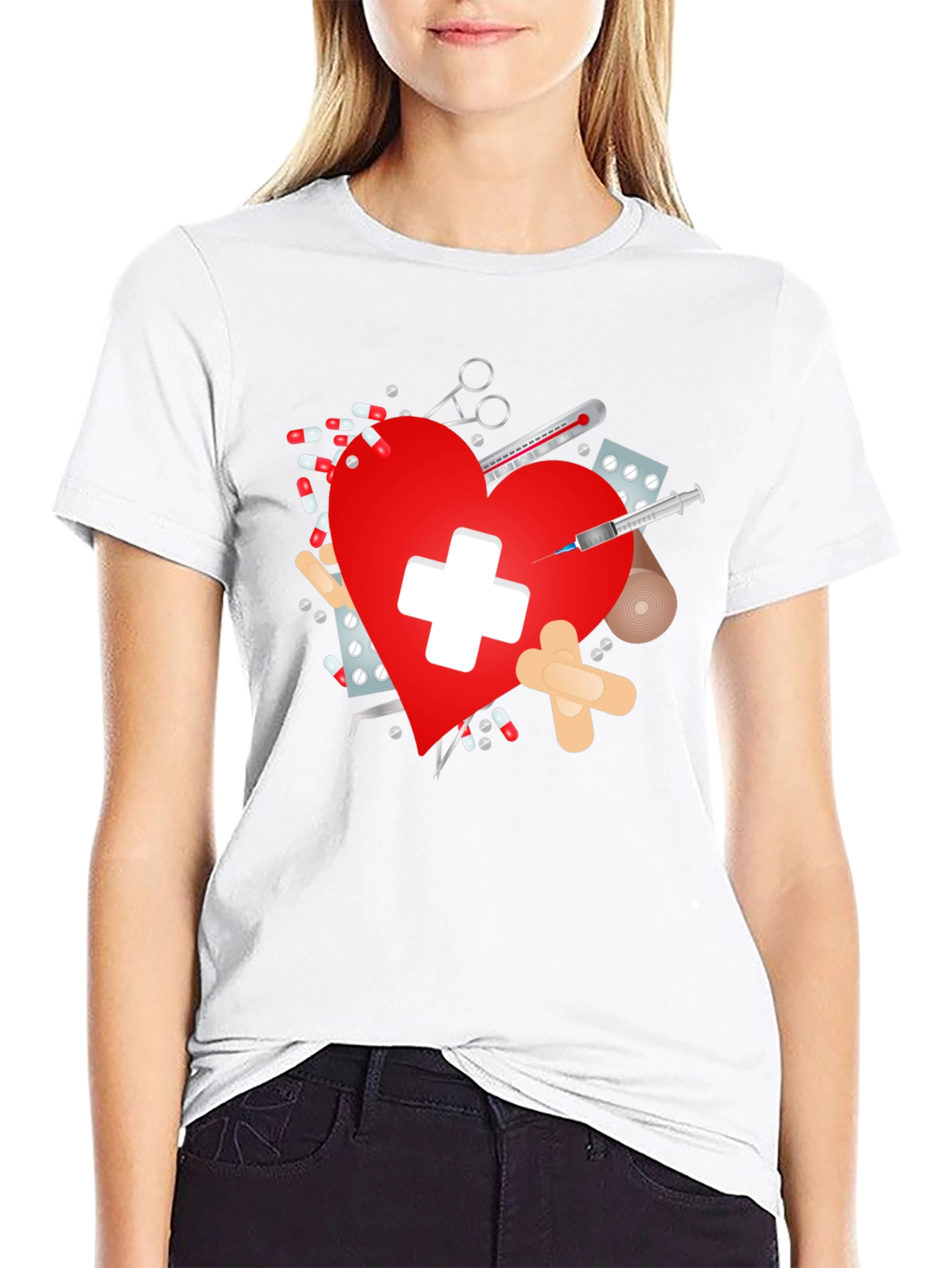 Heart Healthcare T-Shirt for Medics
