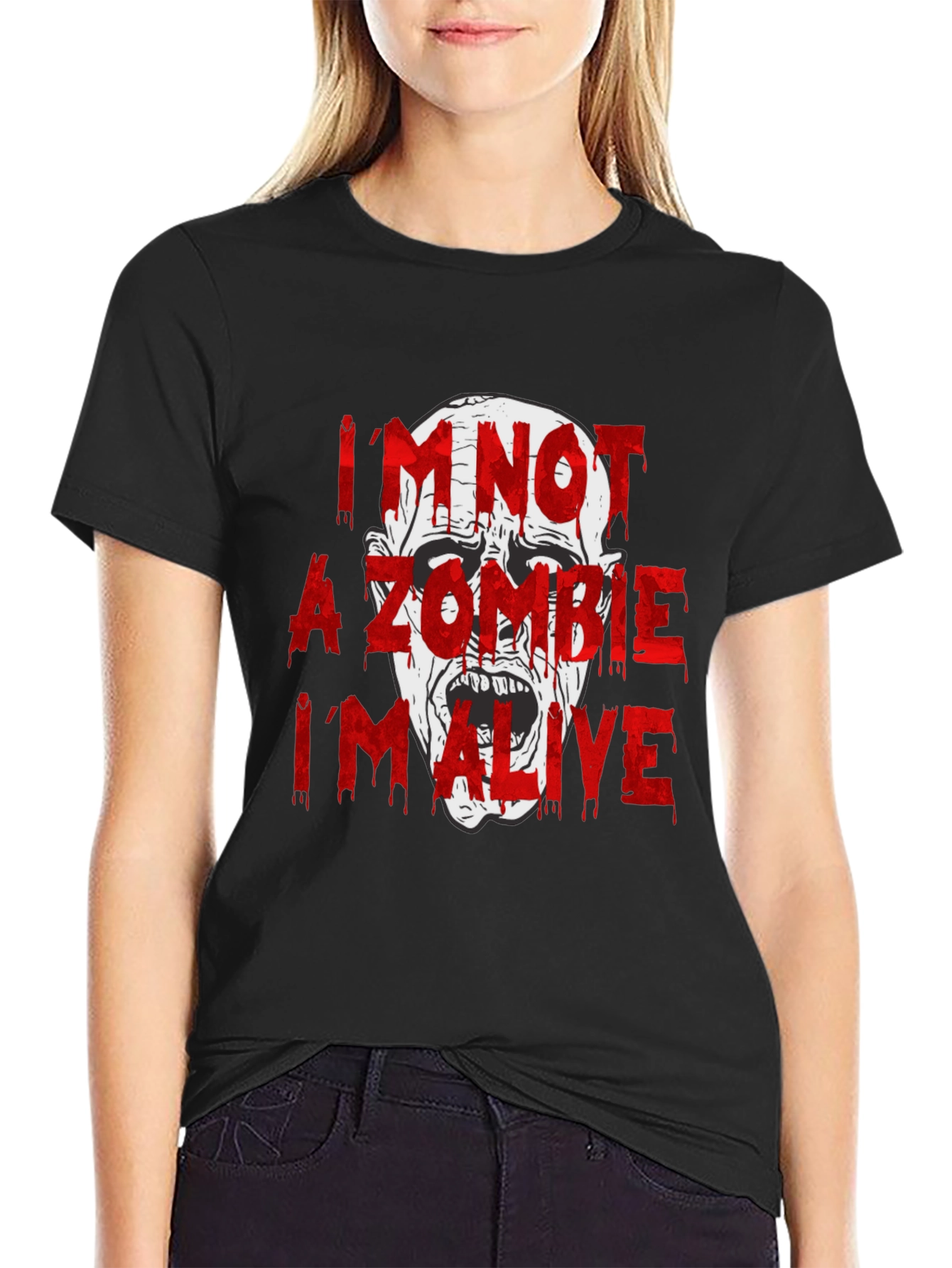 Im Not a Zombie T-Shirt - Funny Halloween Tee