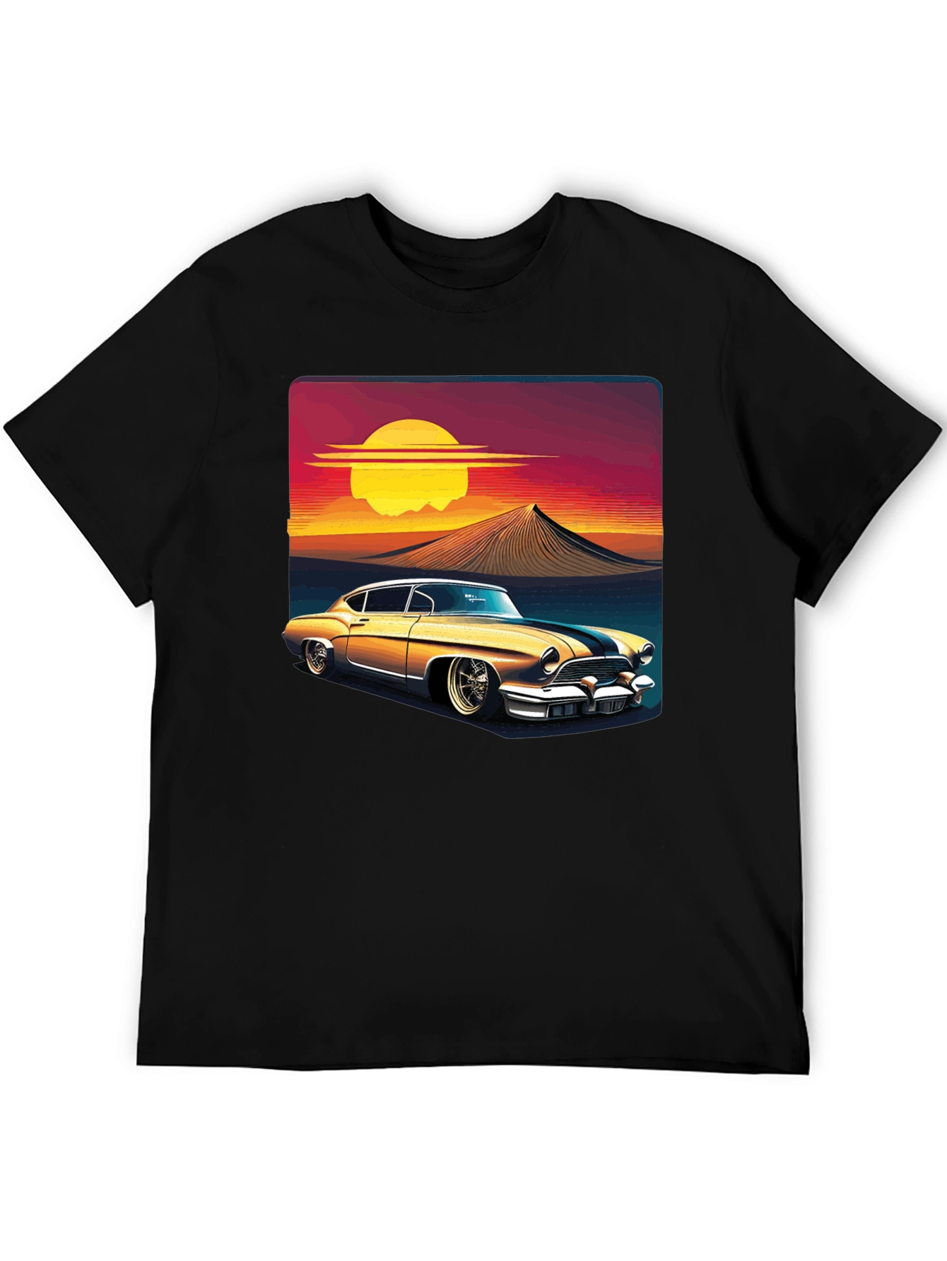 Sunset Ride Black Graphic Tee