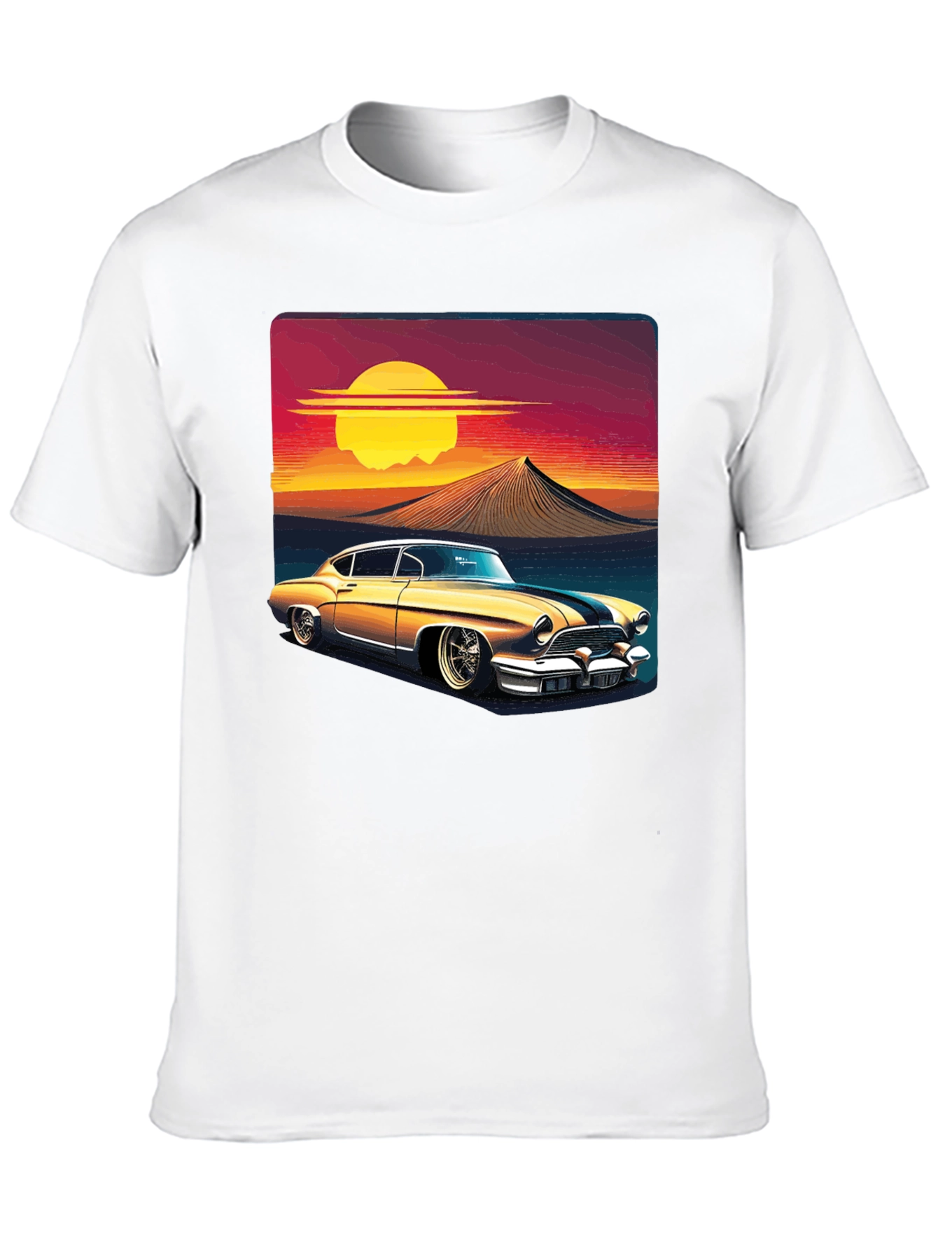 Sunset Ride Black Graphic Tee