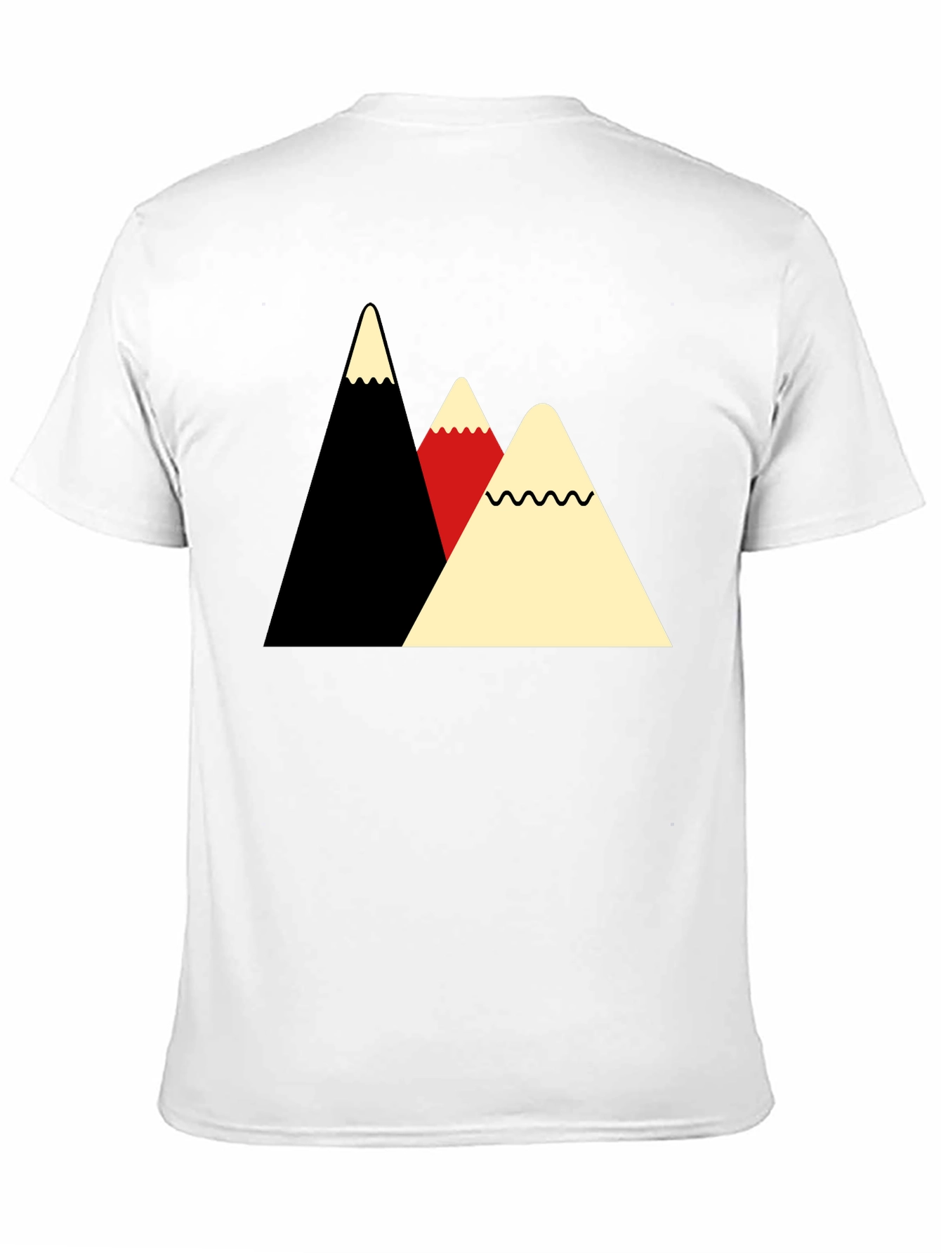 Mountain Peak Graphic Tee - Black Unisex T-Shirt