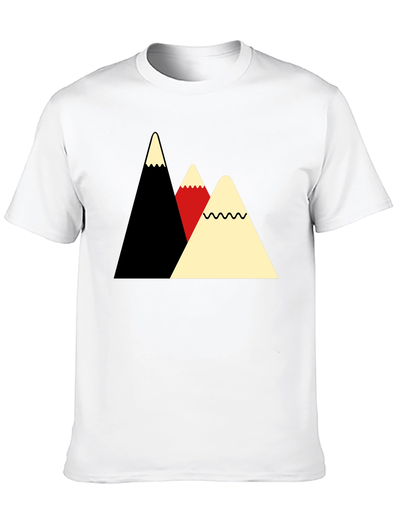 Mountain Peak Graphic Tee - Black Unisex T-Shirt