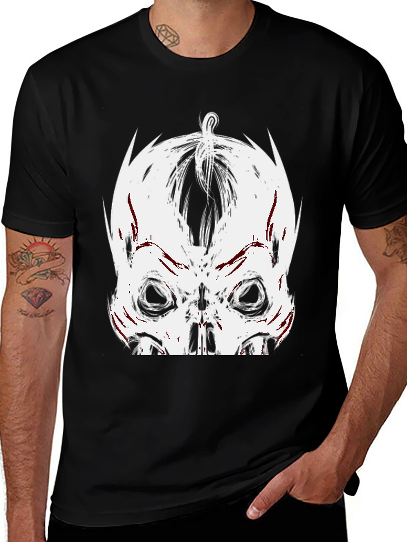 Skull Graphic Tee - Edgy Streetwear