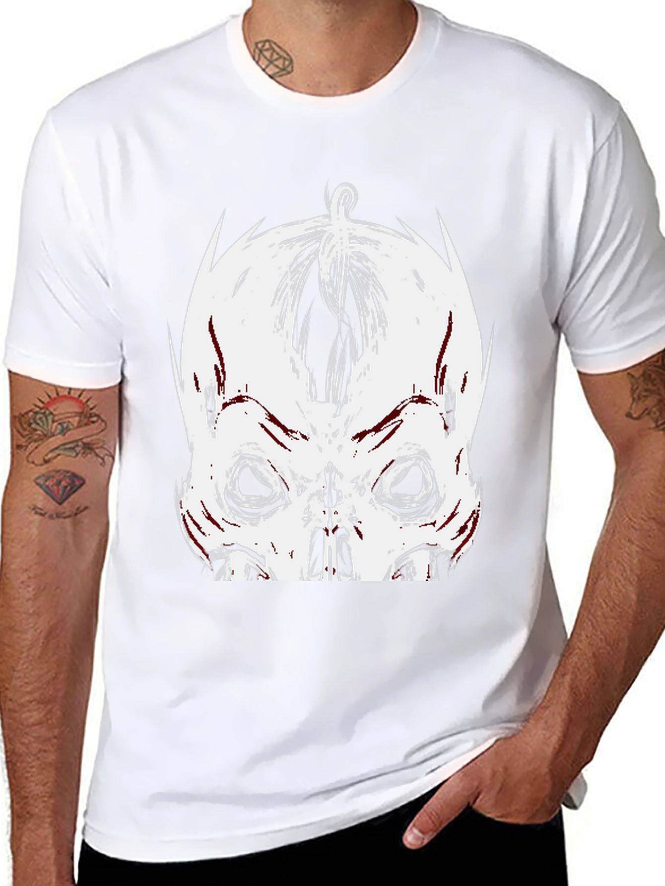 Skull Graphic Tee - Edgy Streetwear
