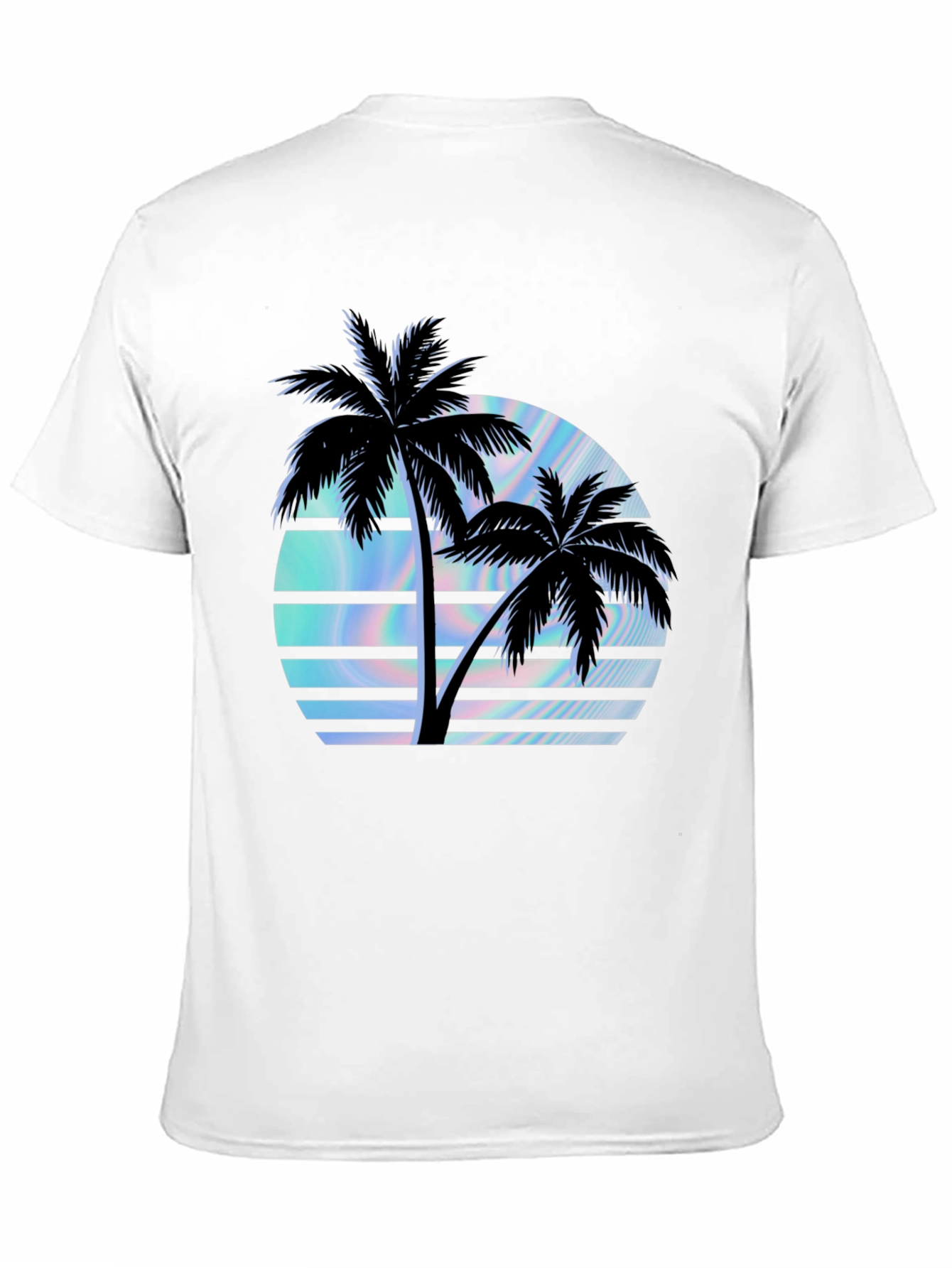 Retro Palm Tree Sunset Graphic T-Shirt