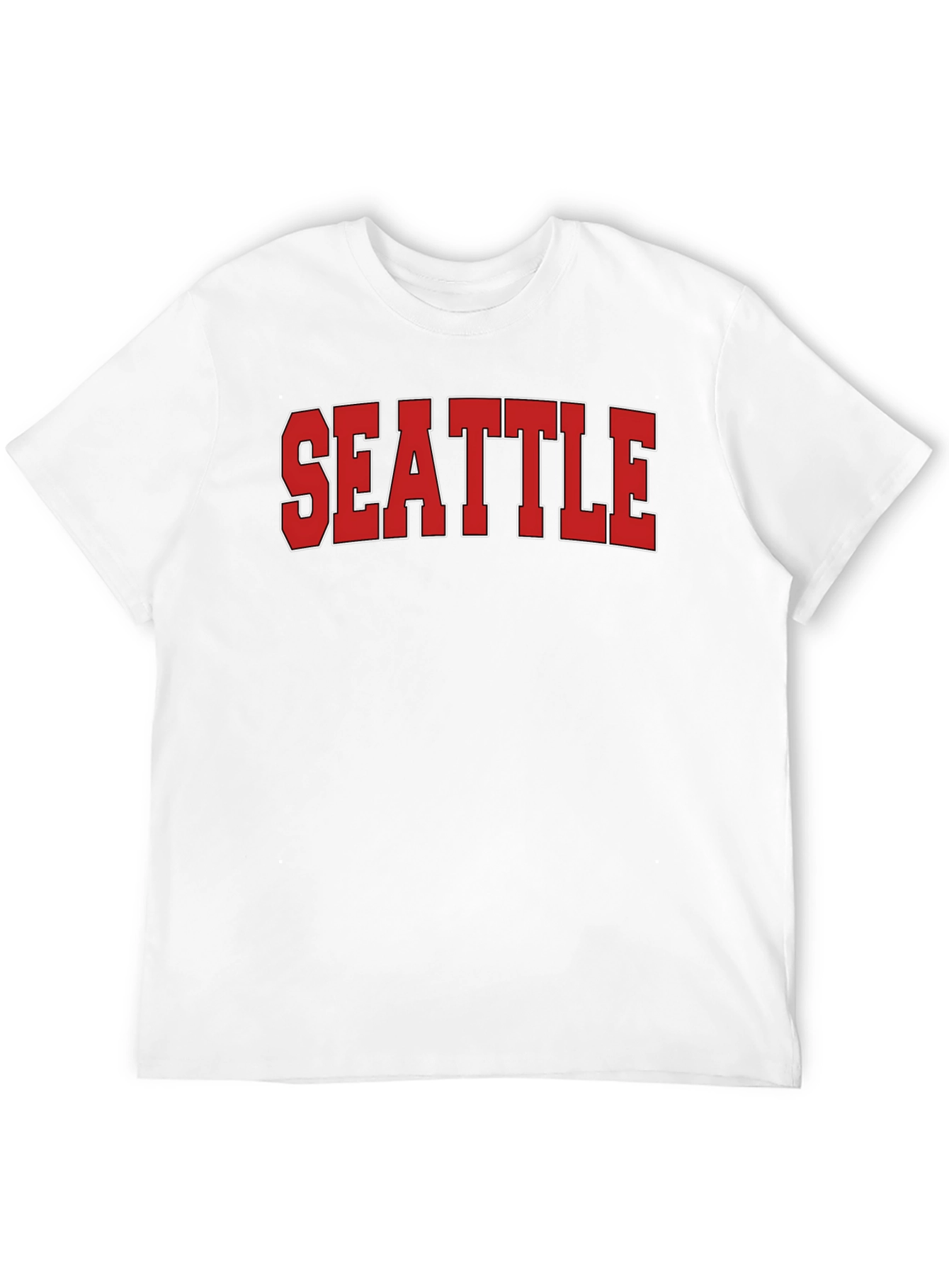 Seattle Graphic T-Shirt - Bold Red Lettering