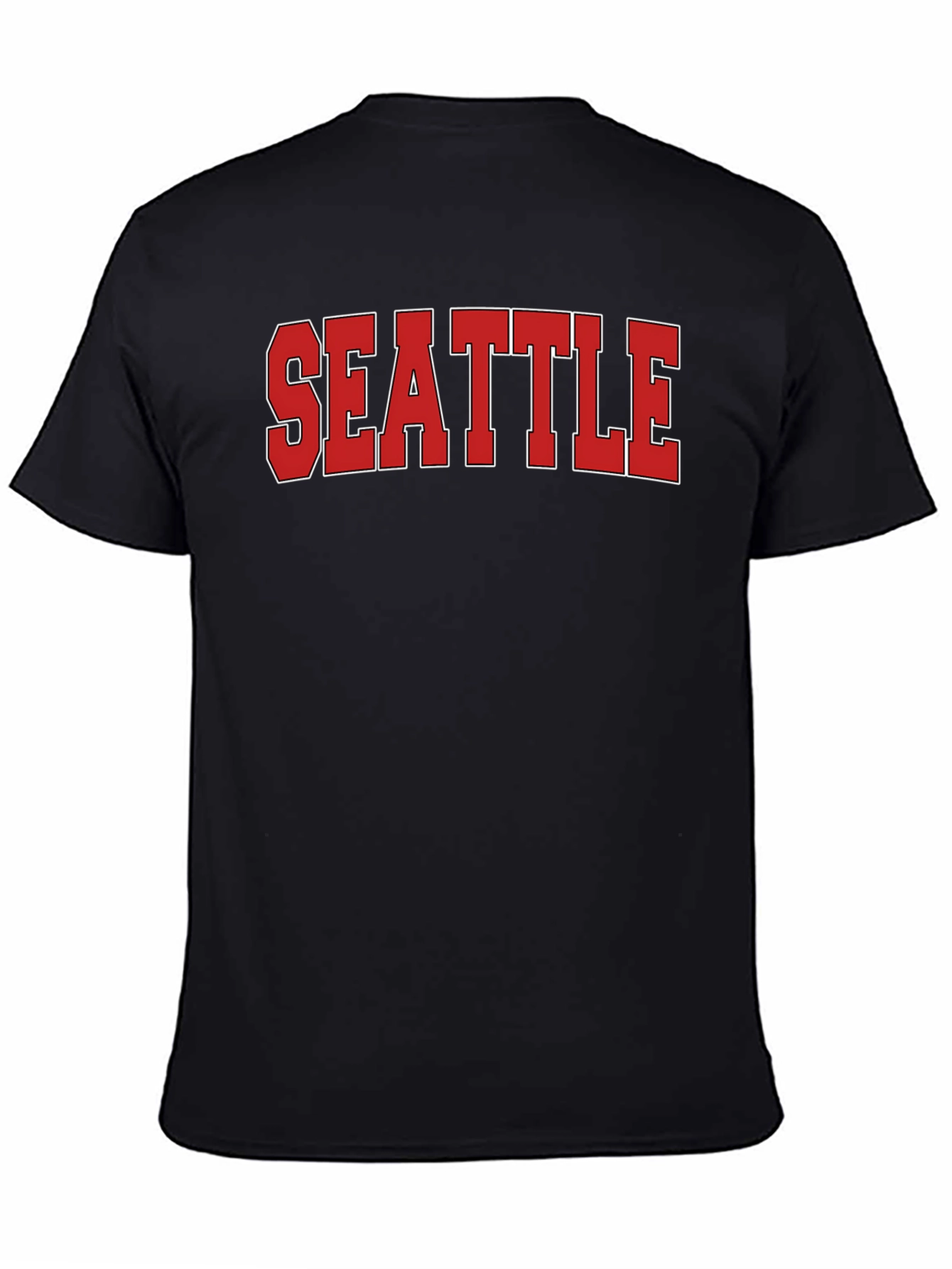 Seattle Graphic T-Shirt - Bold Red Lettering