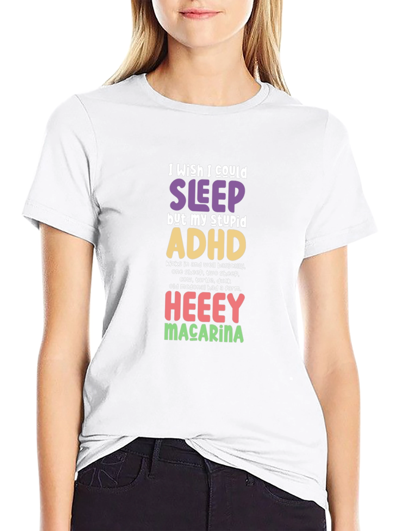 Funny ADHD Sleep Graphic T-Shirt