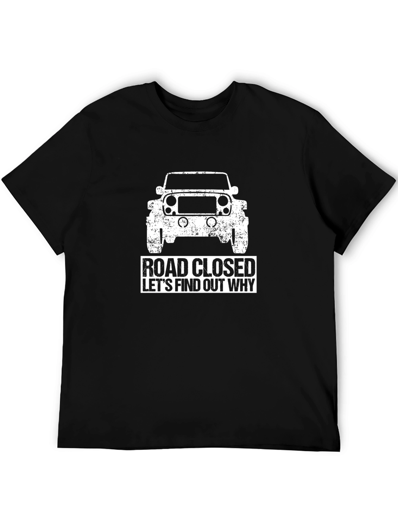 Road Closed Jeep Graphic T-Shirt