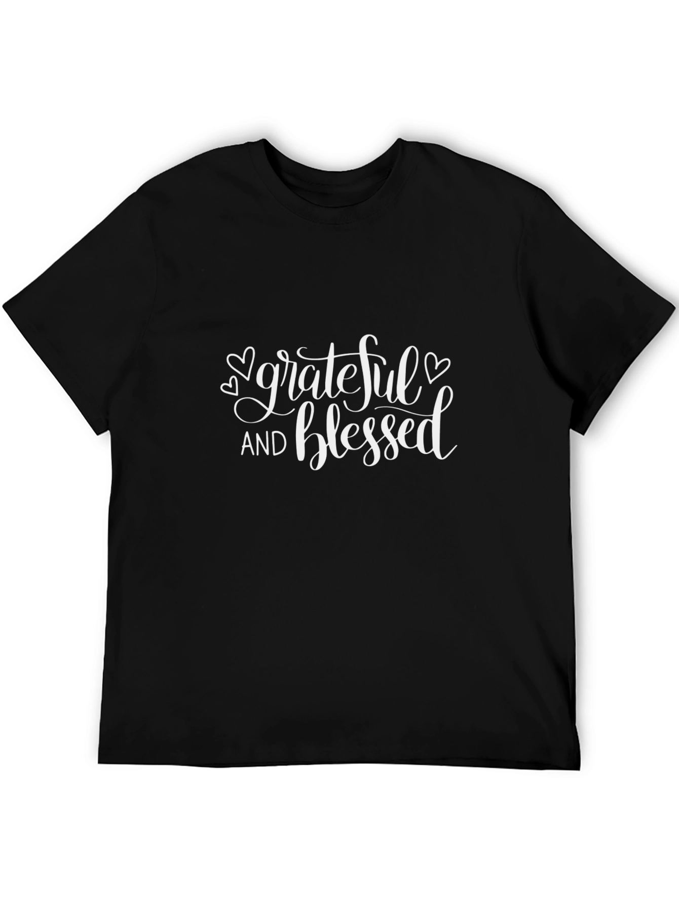 Grateful and Blessed Black T-Shirt