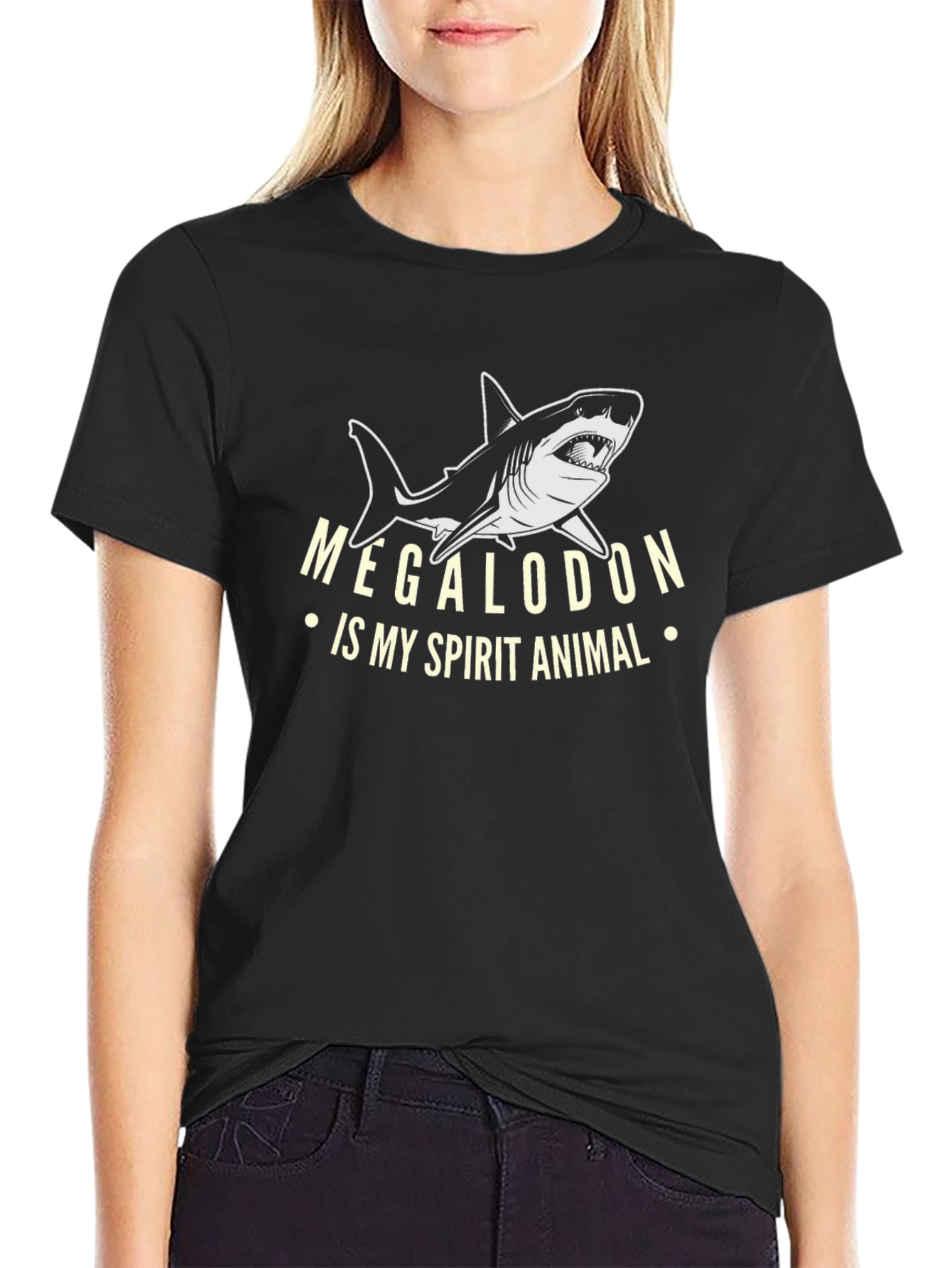 Megalodon Spirit Animal Graphic Tee