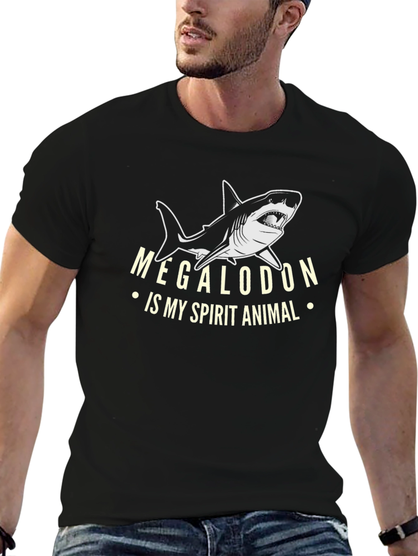 Megalodon Spirit Animal Graphic Tee