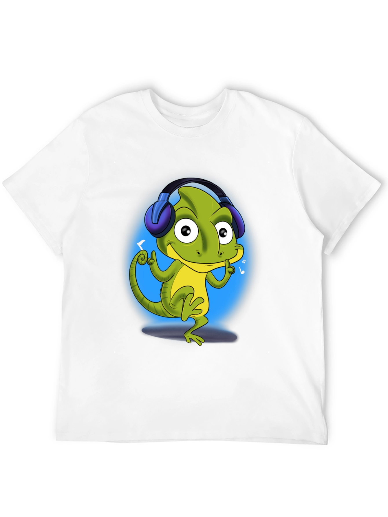 Cool Lizard DJ T-Shirt - Black Cotton Tee