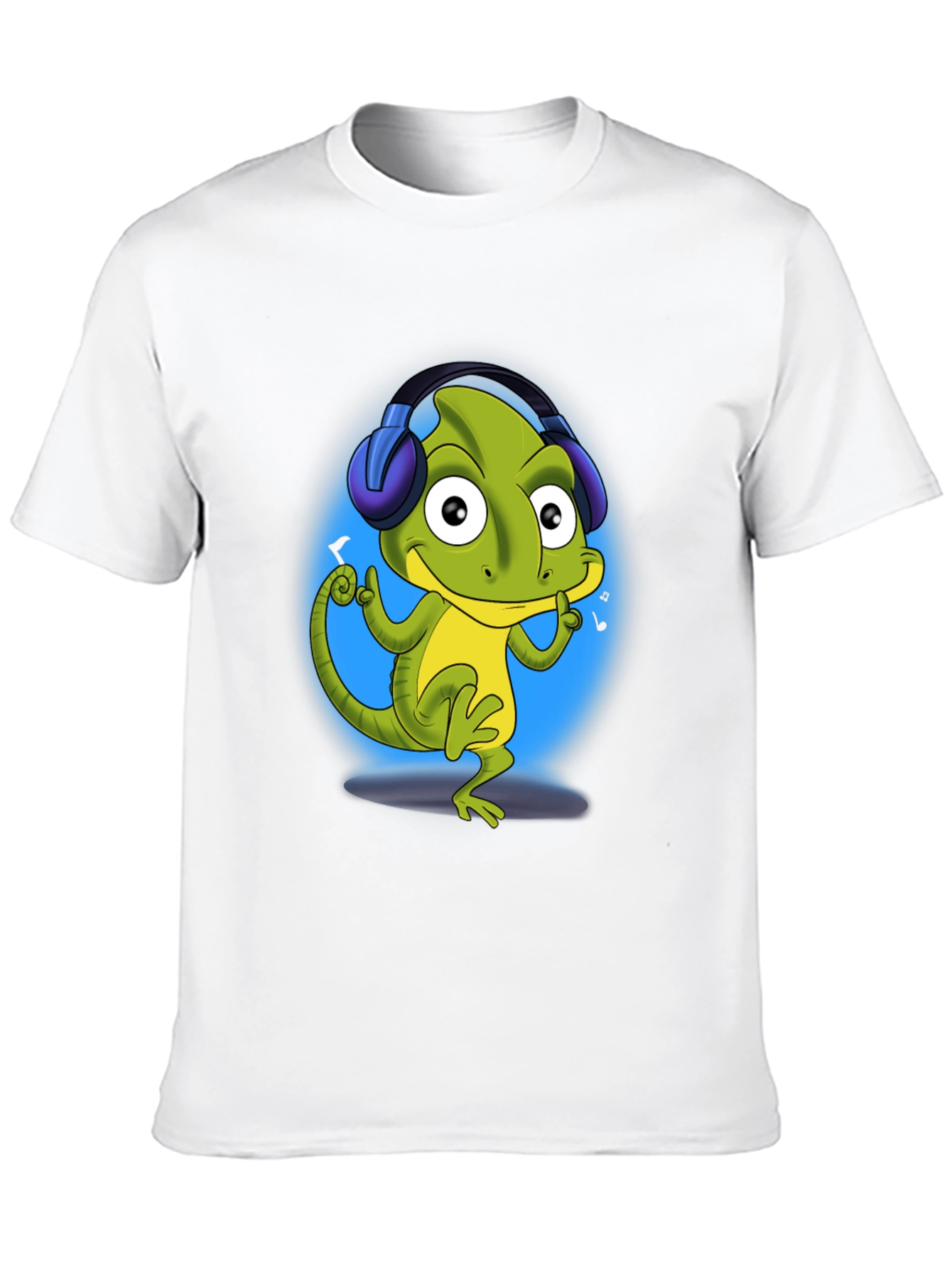 Cool Lizard DJ T-Shirt - Black Cotton Tee