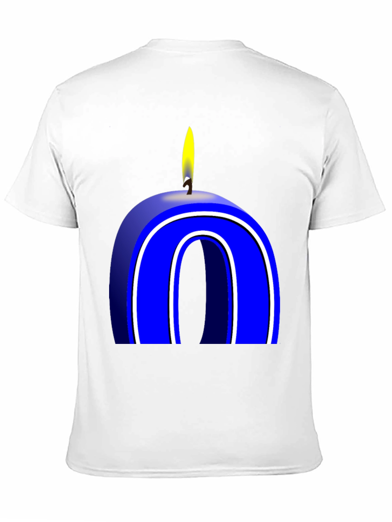 Blue Number 0 Candle T-Shirt