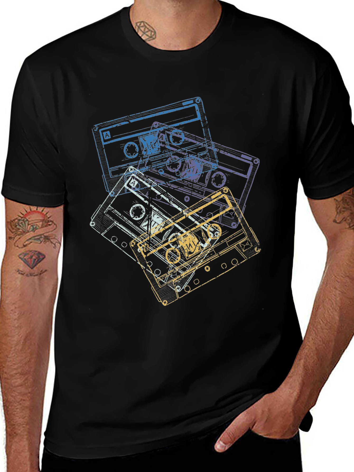 Retro Cassette Tape Graphic T-Shirt