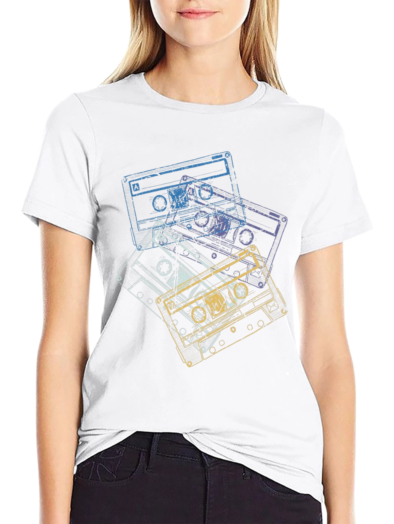 Retro Cassette Tape Graphic T-Shirt