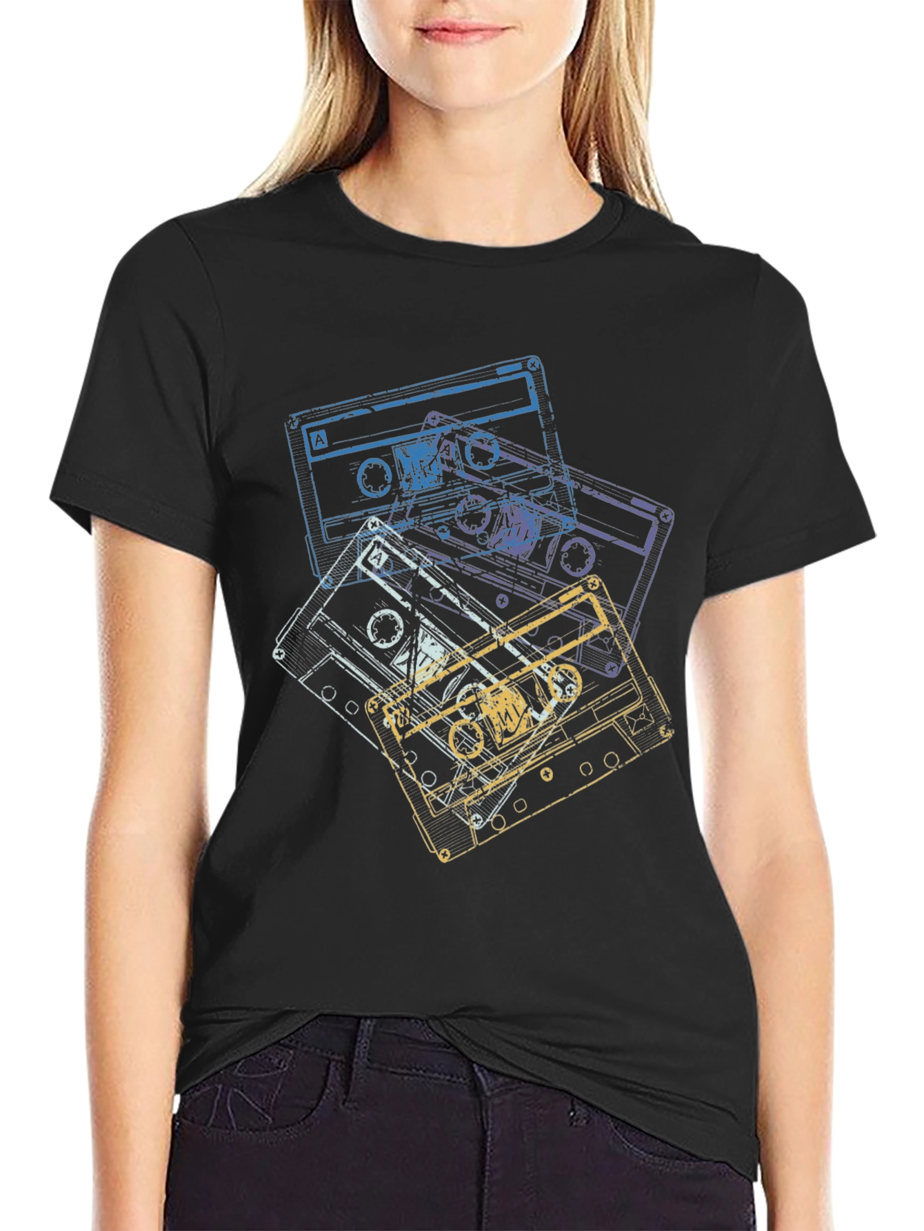 Retro Cassette Tape Graphic T-Shirt