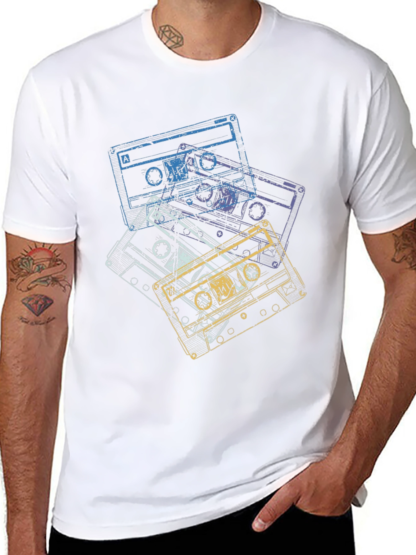 Retro Cassette Tape Graphic T-Shirt