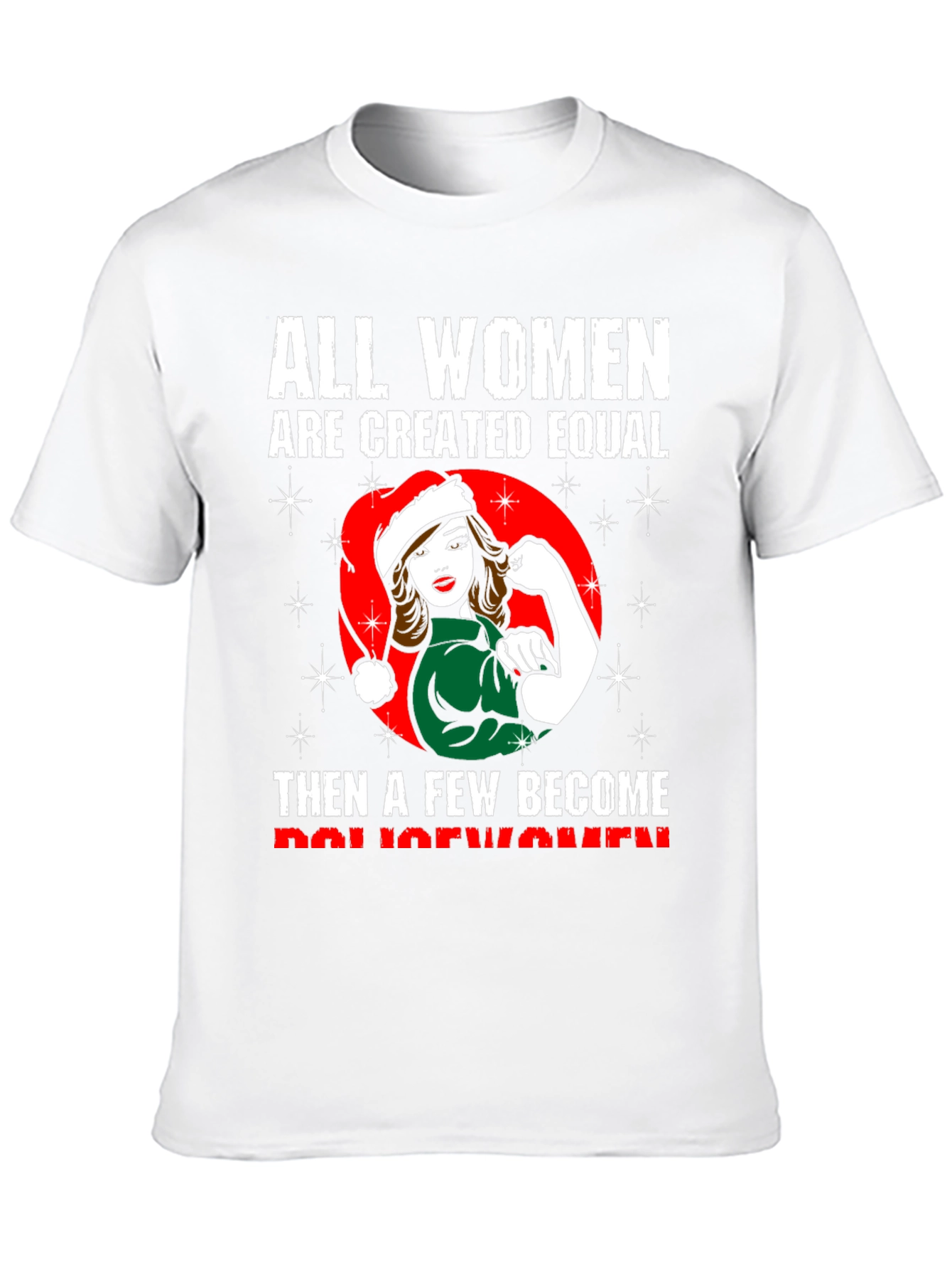 Empowered Policewomen Christmas T-Shirt