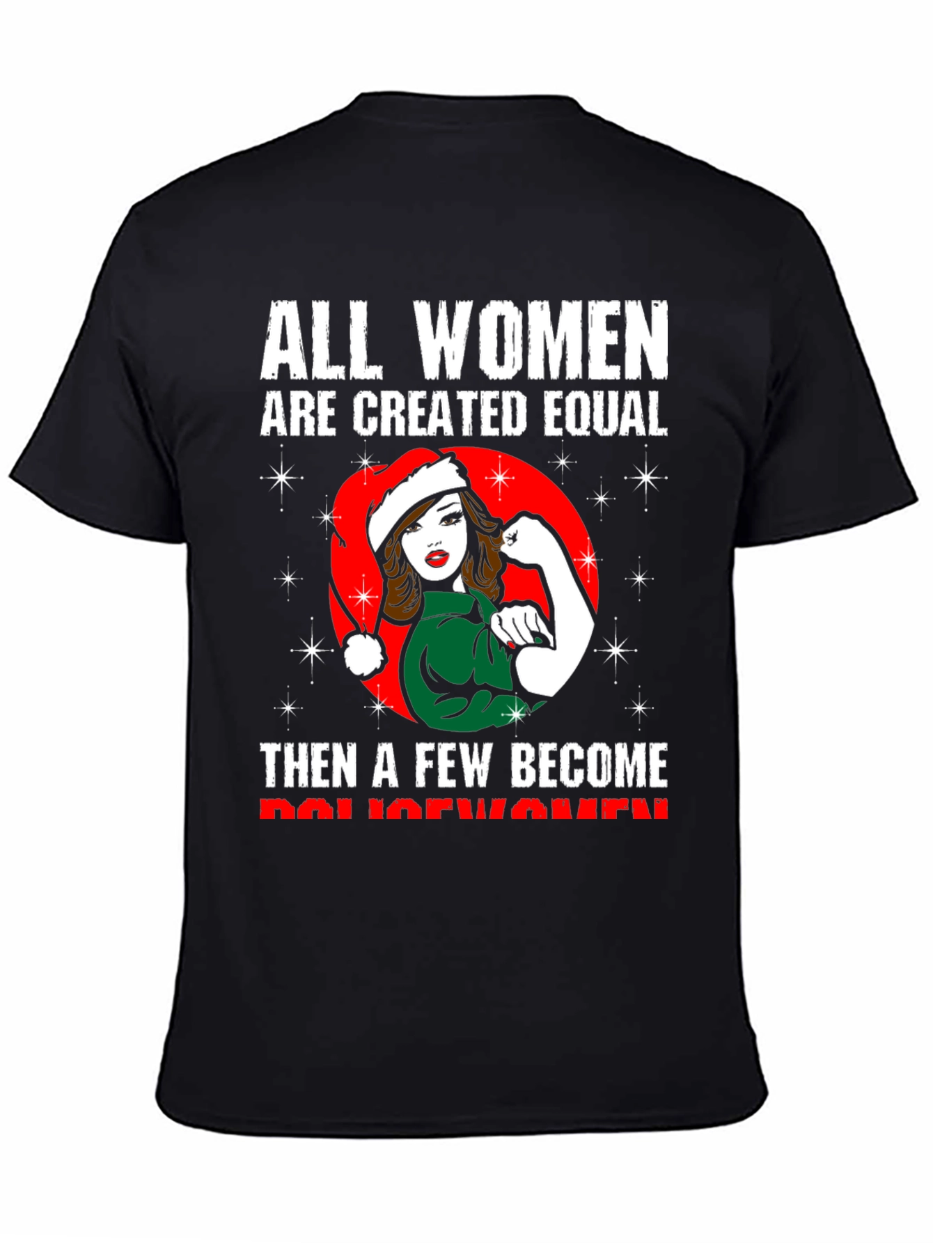 Empowered Policewomen Christmas T-Shirt